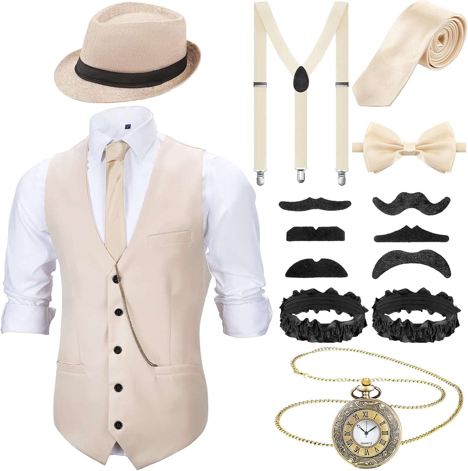 Satinior 1920s Mens Costume Outfit Energy — WeirdThingsToBuy weird find