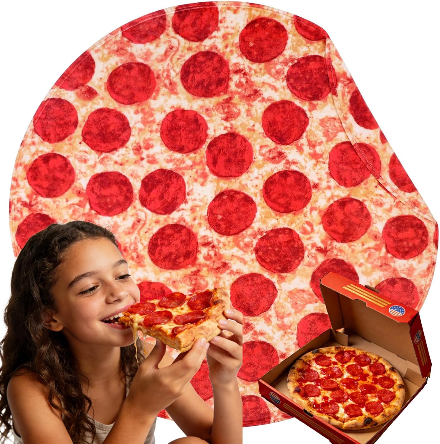 Searoomy Pizza Blanket Realistic Food Energy — WeirdThingsToBuy weird find