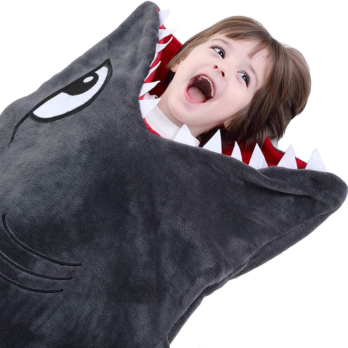 Shark Blanket Cozy Wearable Hoodie Situation — WeirdThingsToBuy weird find