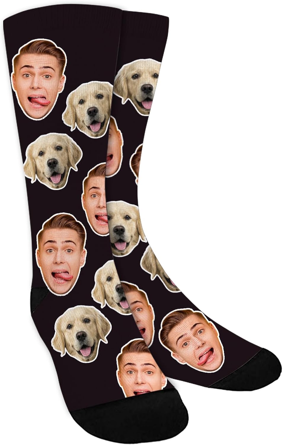 Shinesand Custom Face Socks Dog Energy — WeirdThingsToBuy weird find