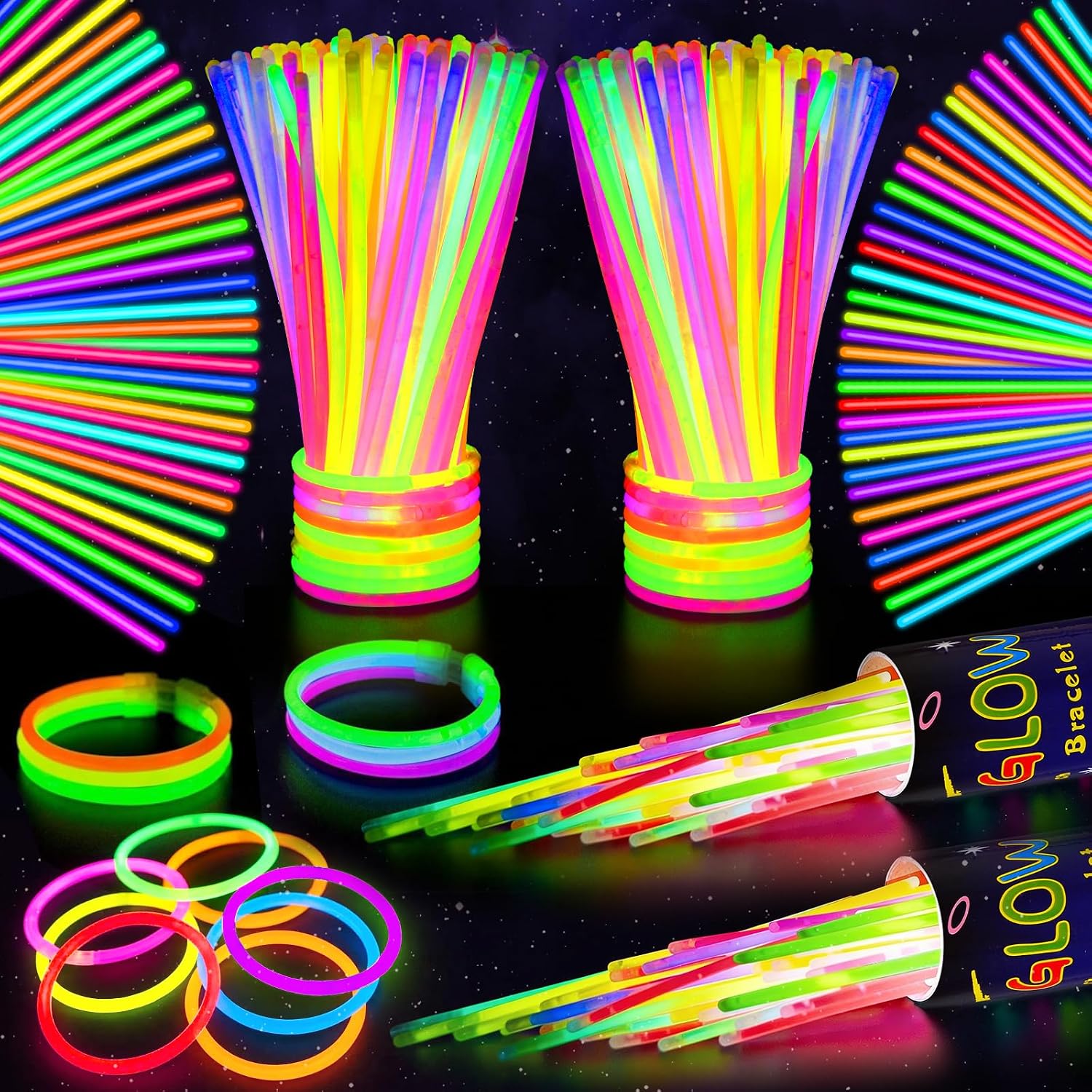 Shqdd 200 Glow Sticks Party — WeirdThingsToBuy weird find