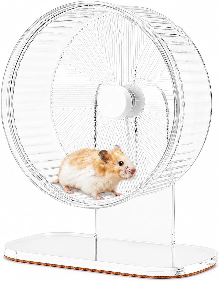 Silent Hamster Wheel Adjustable Acrylic Energy — WeirdThingsToBuy weird find