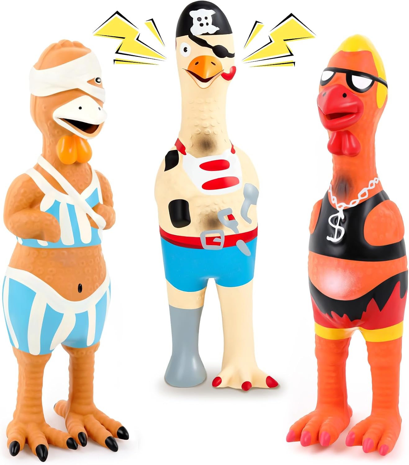 Silipull 3 Squeaky Rubber Chicken Energy — WeirdThingsToBuy weird find