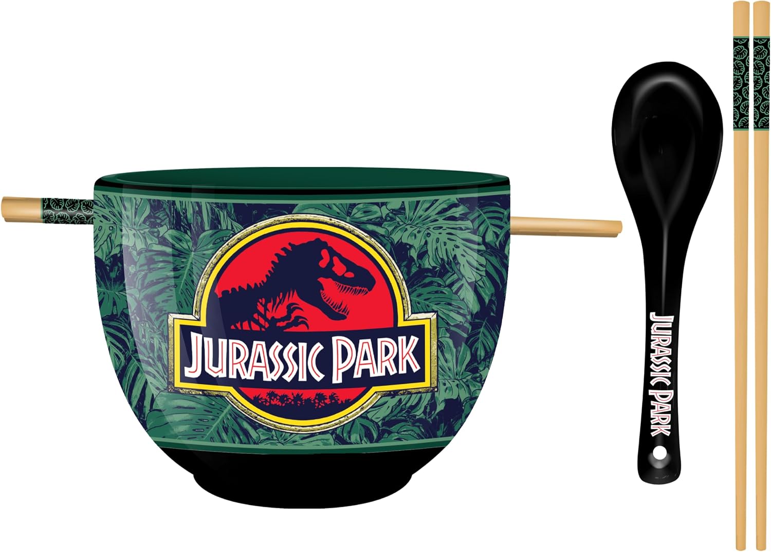 Silver Buffalo Jurassic Park Logo — WeirdThingsToBuy weird find