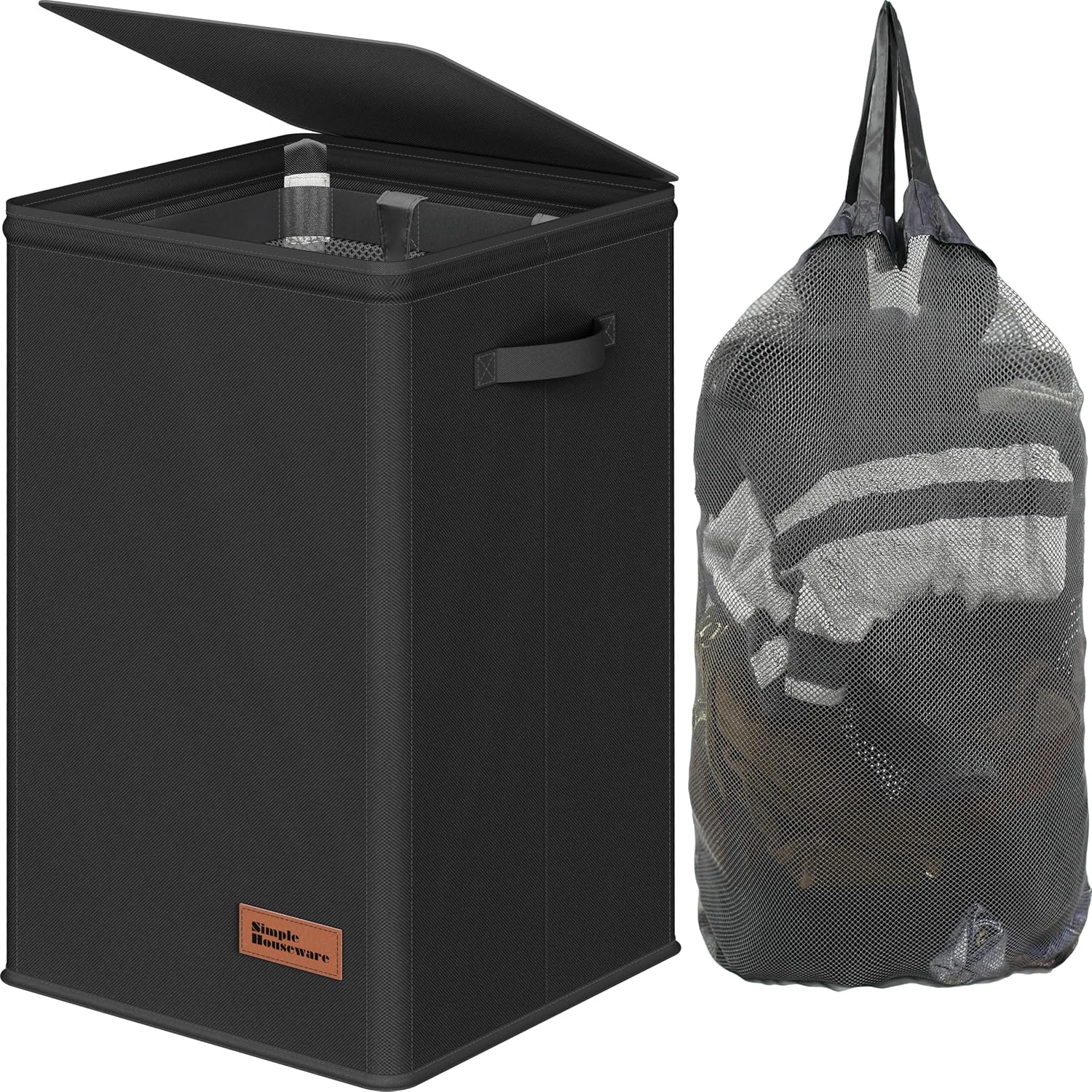 Simple Houseware Foldable Laundry Hamper Energy — WeirdThingsToBuy weird find