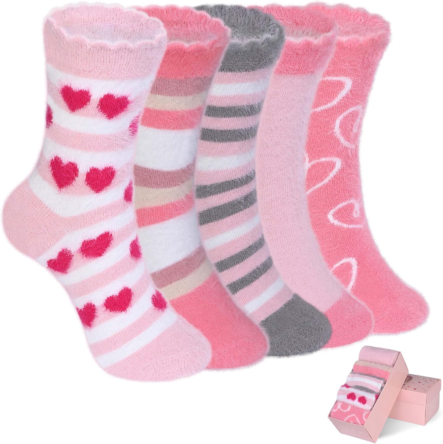 Sisosock 5 Pairs Fuzzy Soft Situation — WeirdThingsToBuy weird find