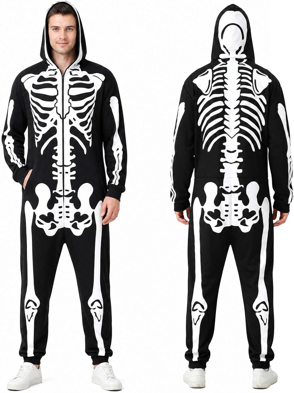 Skeleton Halloween Costume Men Women Situation — WeirdThingsToBuy weird find