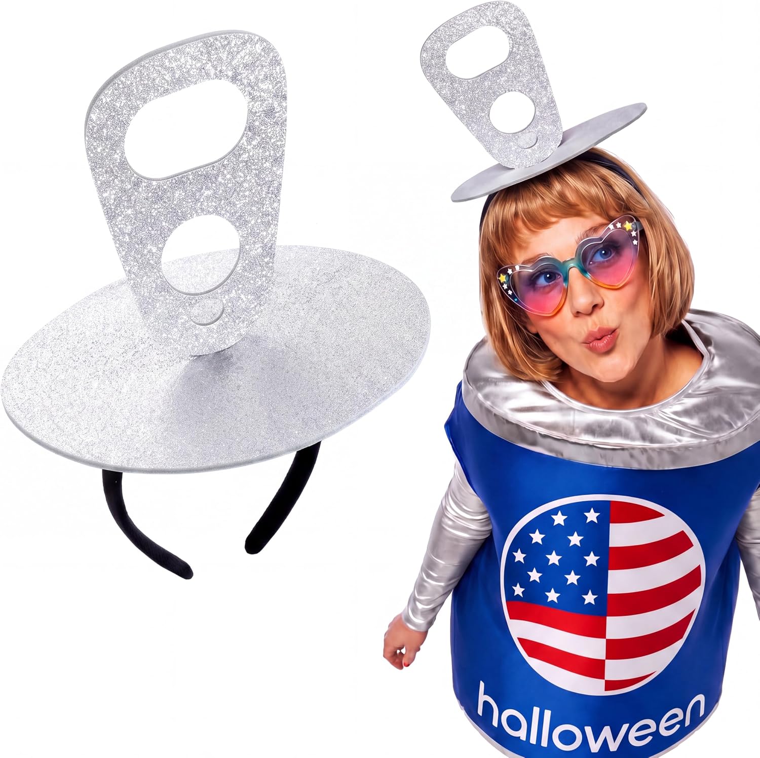 Soda Can Tab Headband Costume Energy — WeirdThingsToBuy weird find