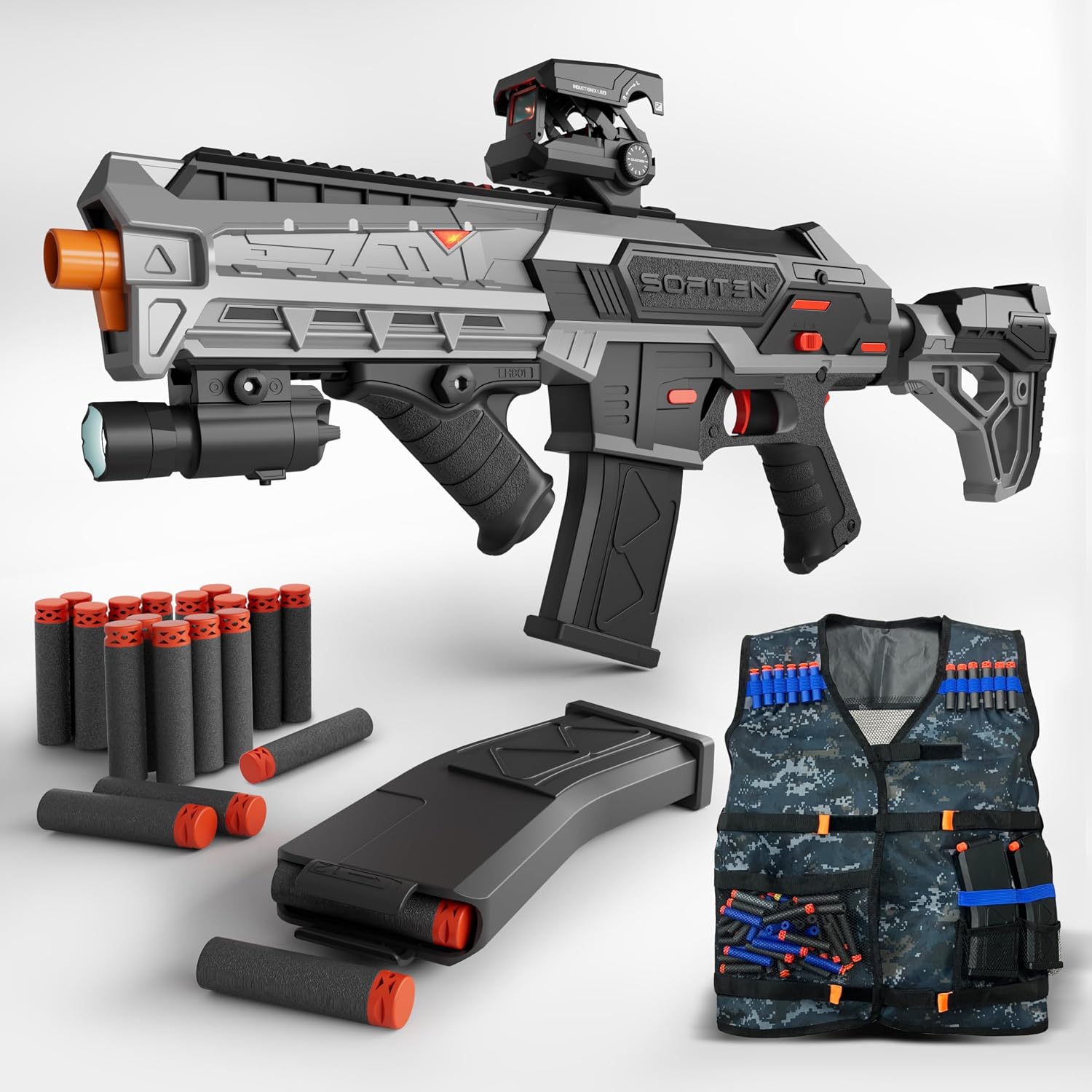 Sofiten Automatic Toy Gun Adjustable — WeirdThingsToBuy weird find