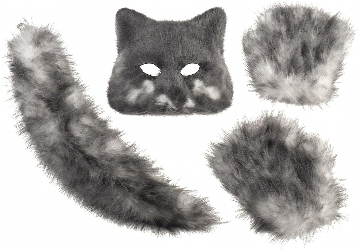 Soft Fluff Feline Costume Set Energy — WeirdThingsToBuy weird find