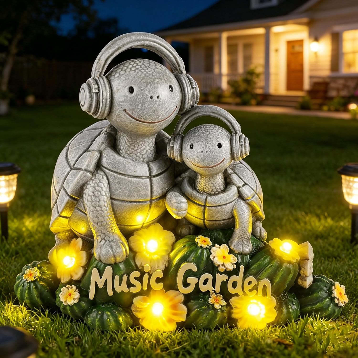 Solar Garden Turtle Statue 5 Energy — WeirdThingsToBuy weird find