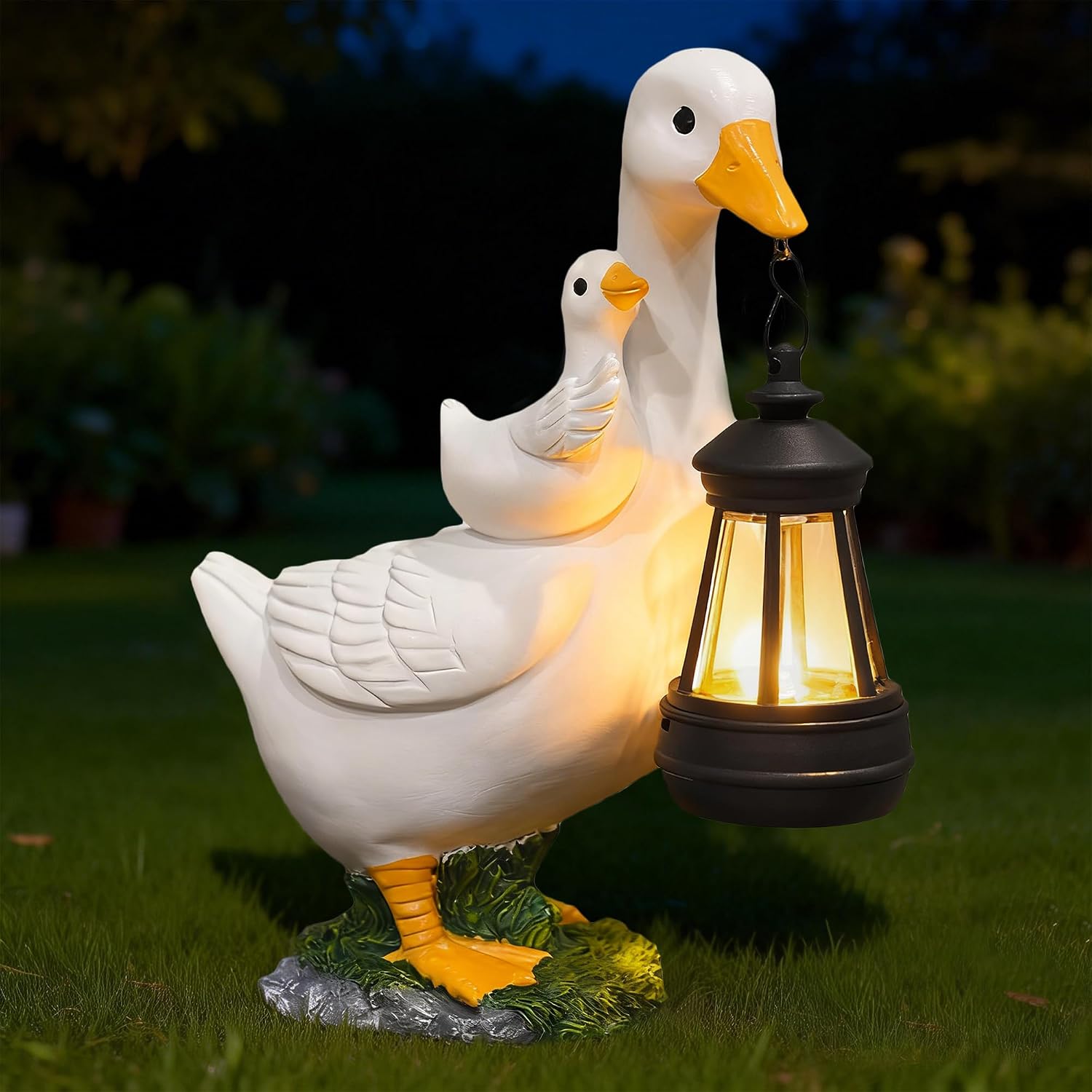 Solar Goose Statue Lantern 7 — WeirdThingsToBuy weird find