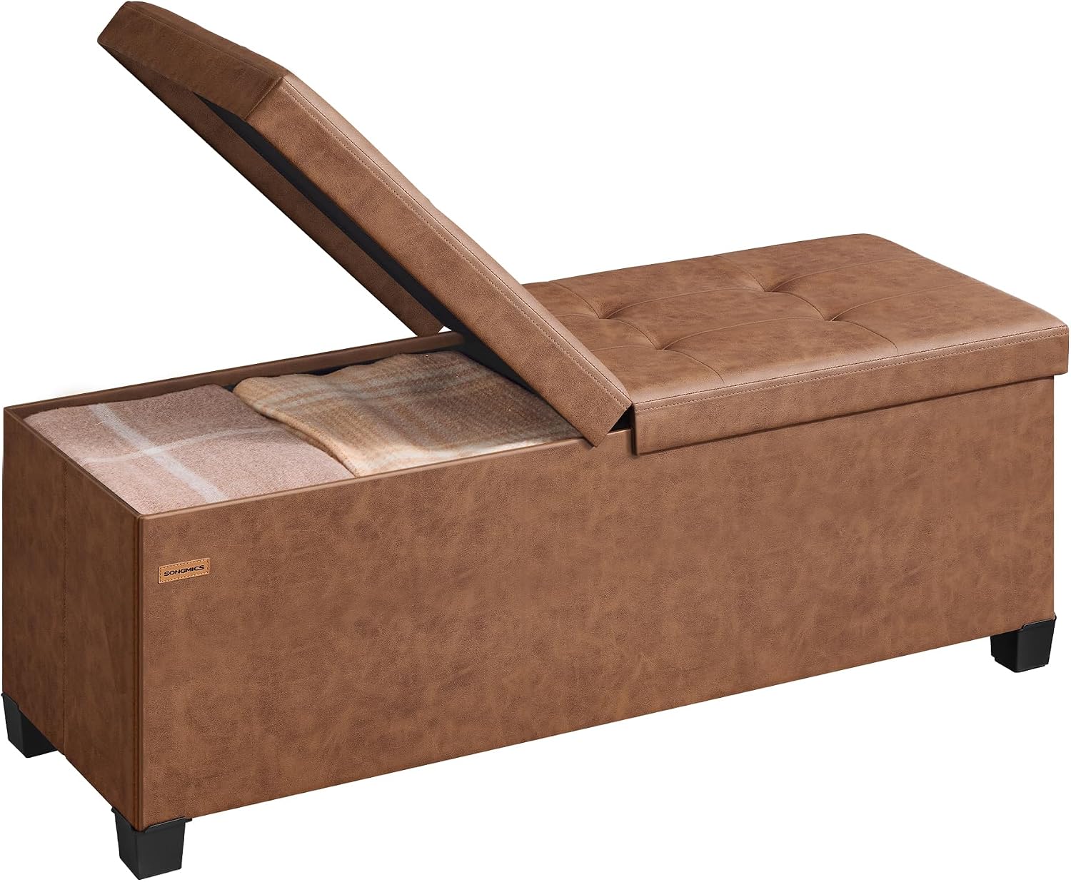 Songmics Storage Ottoman Bench Legs Situation — WeirdThingsToBuy weird find
