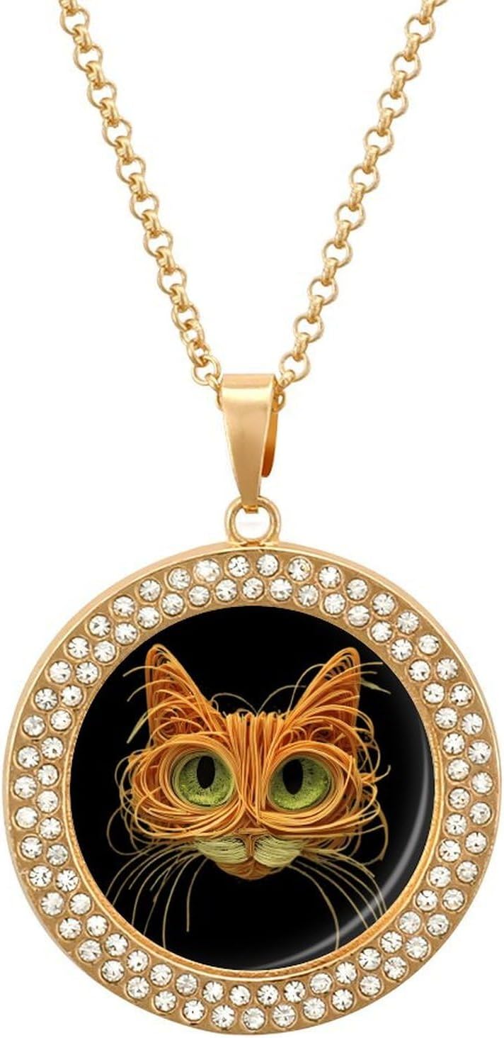 Spaghetti Cat Trendy Pendant Necklaces Situation — WeirdThingsToBuy weird find