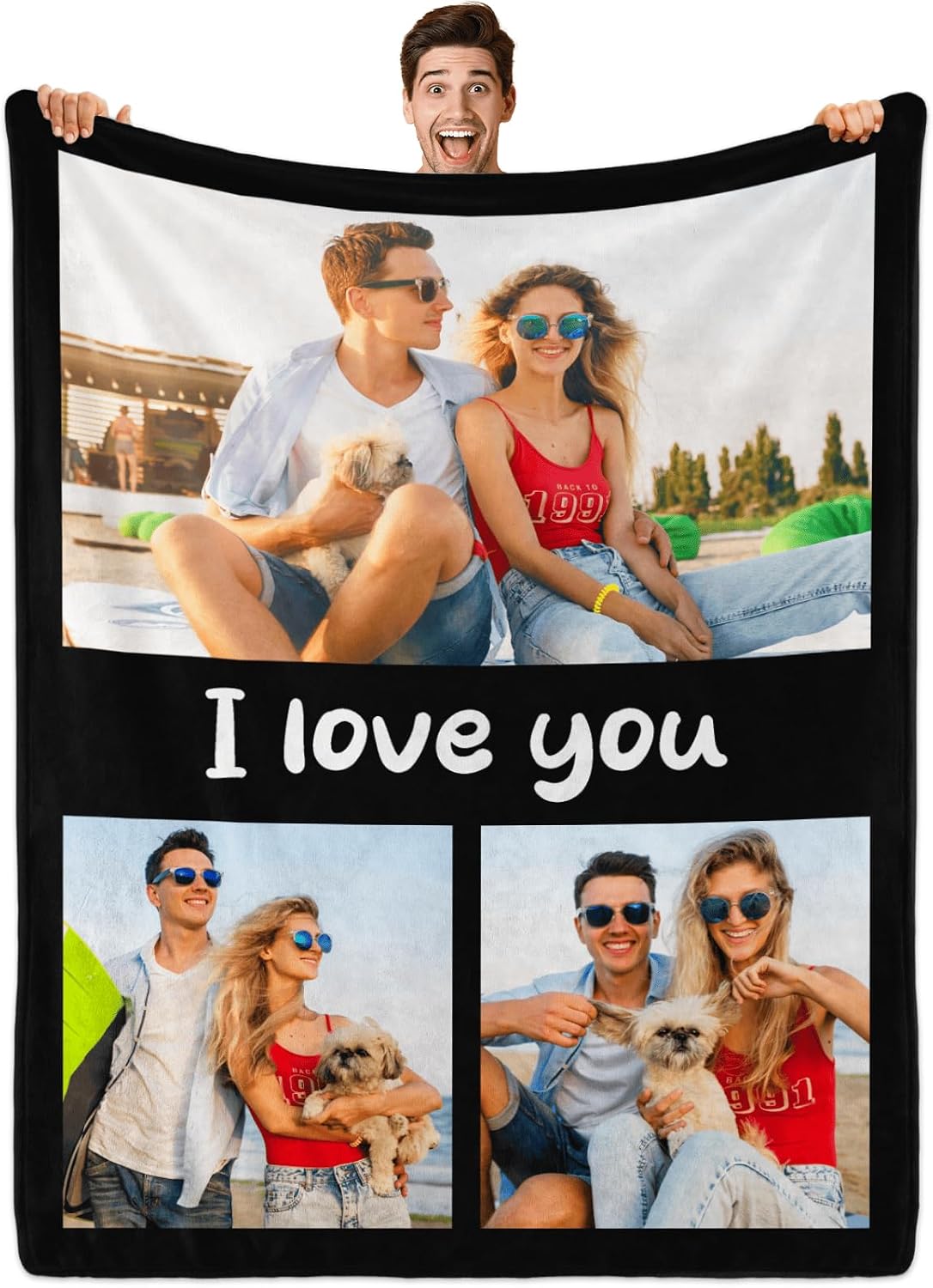 Sparklove Custom Blanket Photos Personalized — WeirdThingsToBuy weird find