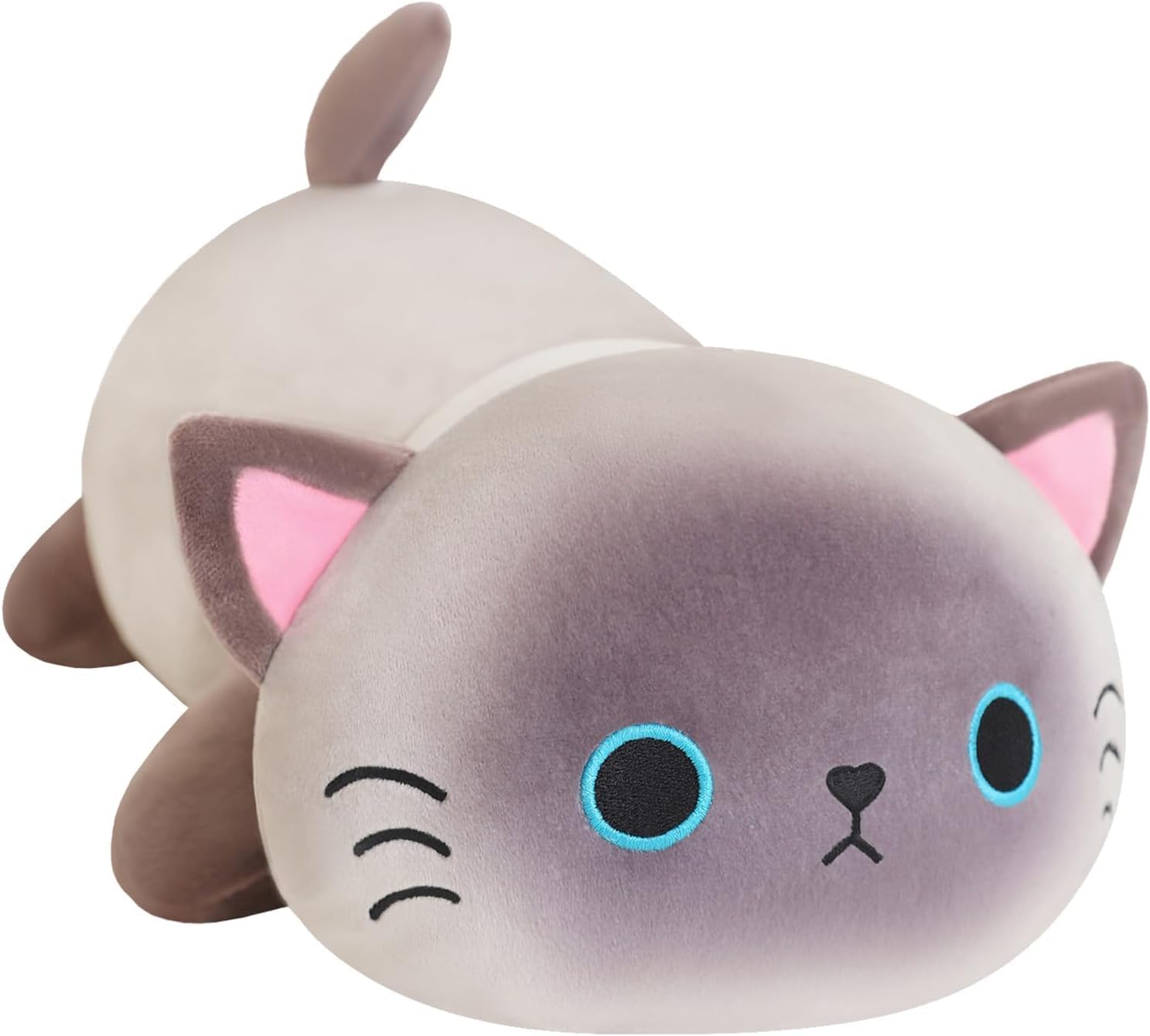Sqeqe Weighted Siamese Cat Plush Energy — WeirdThingsToBuy weird find