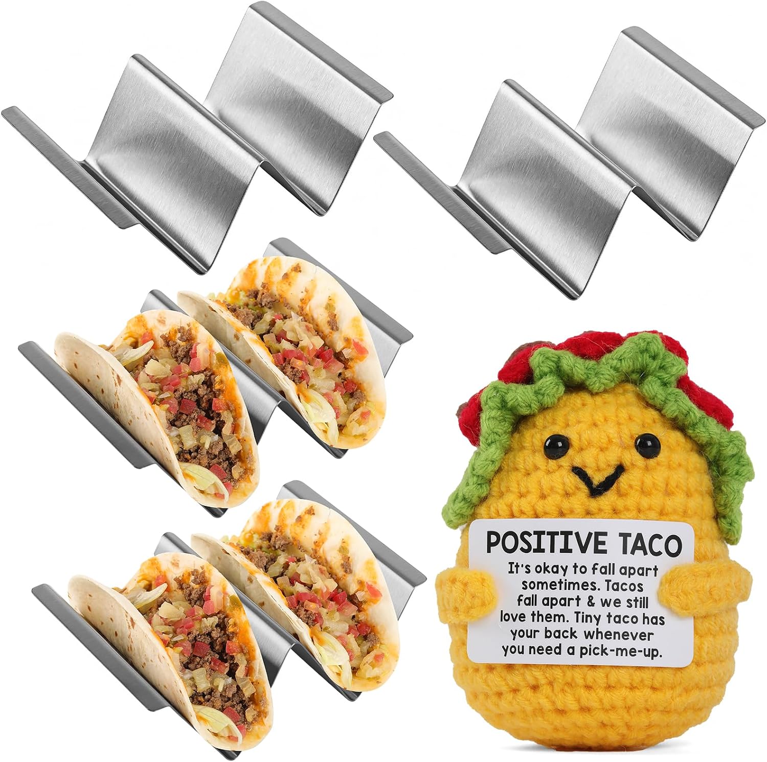 Stainless Steel Taco Tortilla Holders Situation — WeirdThingsToBuy weird find