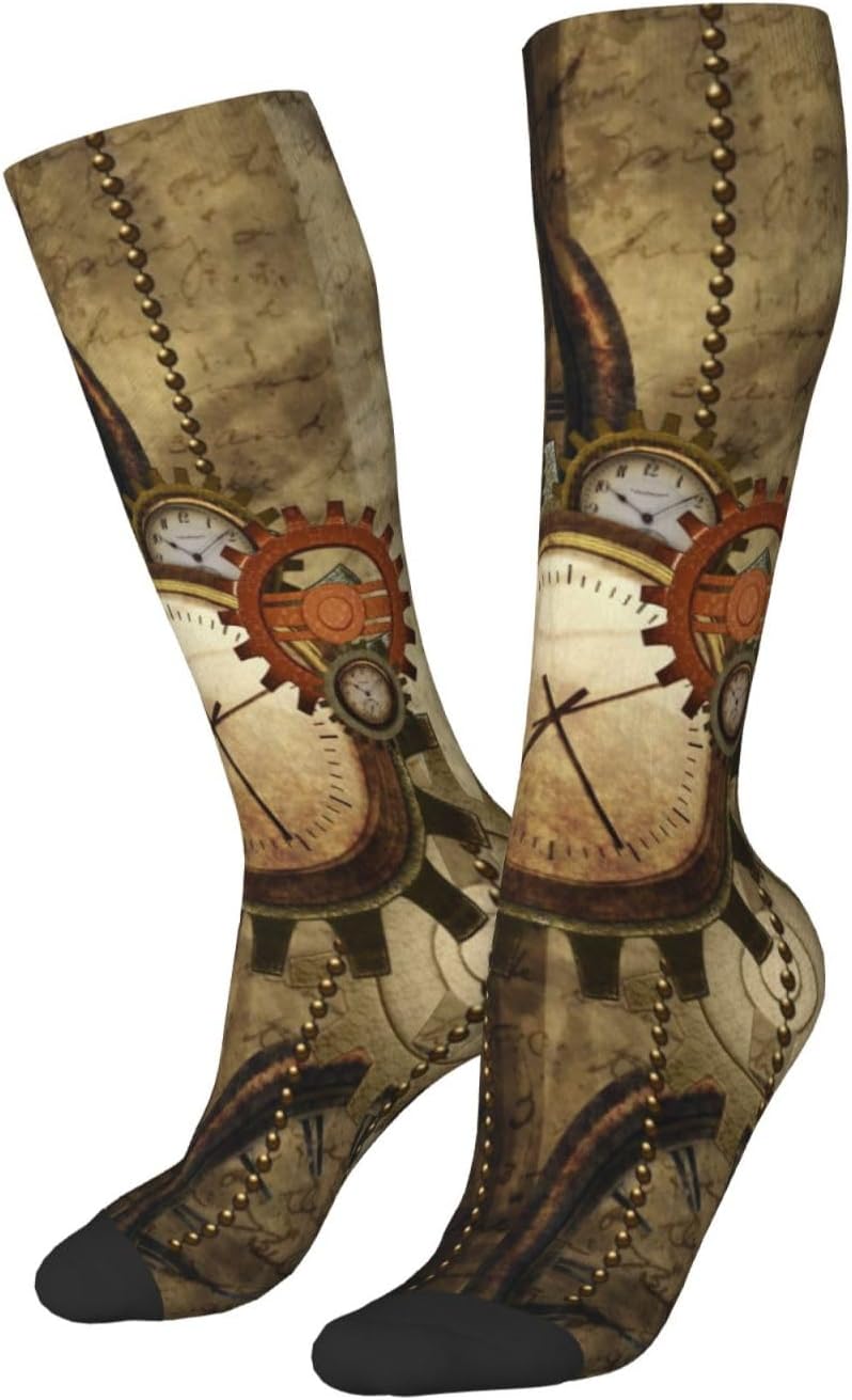 Steam Steampunk Clocks Funny Socks Situation — WeirdThingsToBuy weird find