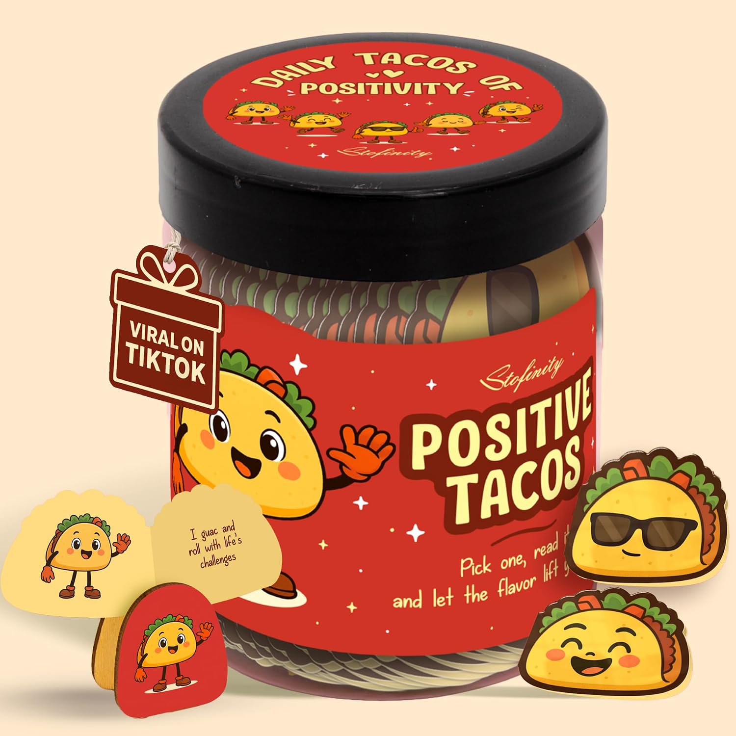 Stofinity Positive Taco Jar 60 Energy — WeirdThingsToBuy weird find
