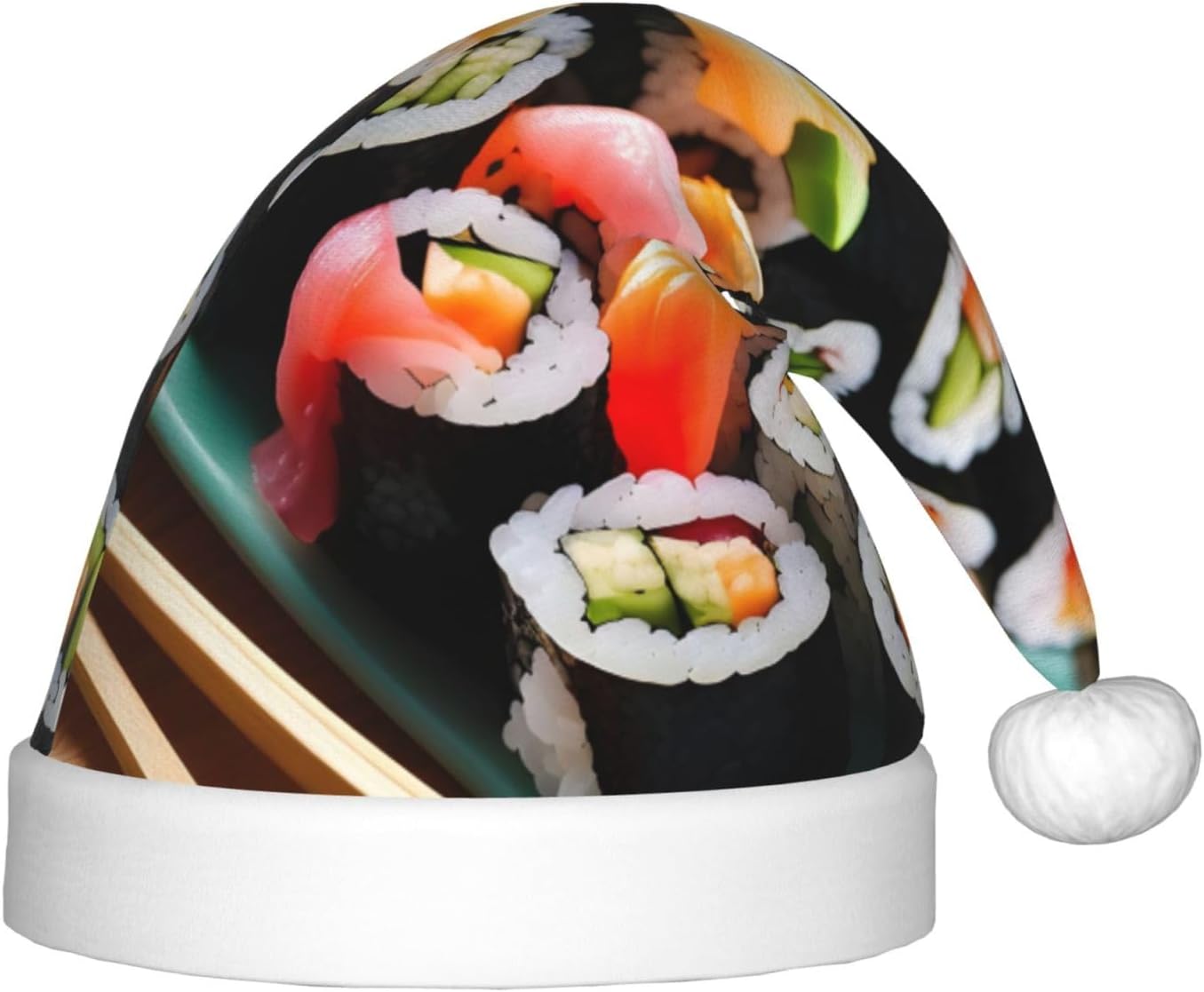 Sushi Christmas Hat Xmas Headwear Situation — WeirdThingsToBuy weird find