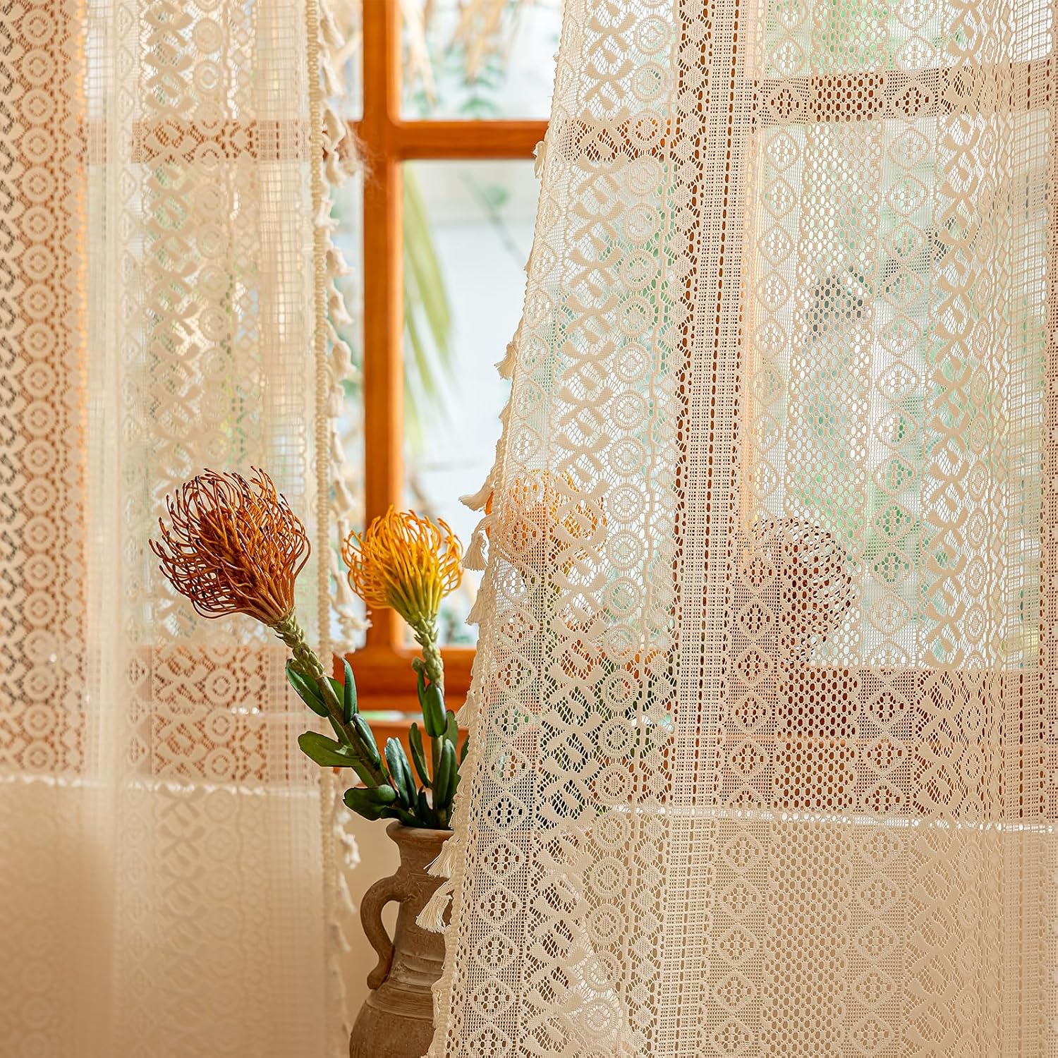Sutuo Home Beige Boho Lace Energy — WeirdThingsToBuy weird find