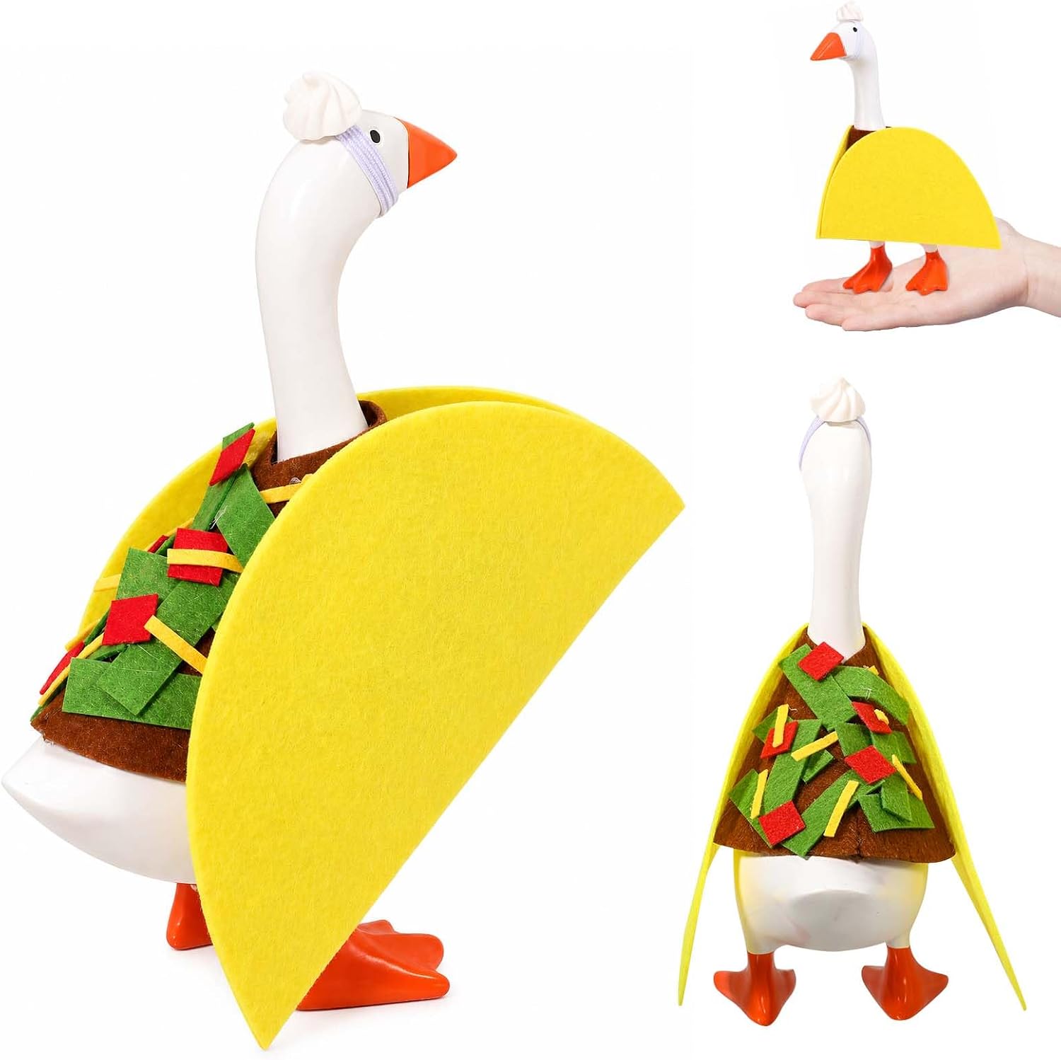 Taco Desk Goose Outfit Cream Situation — WeirdThingsToBuy weird find