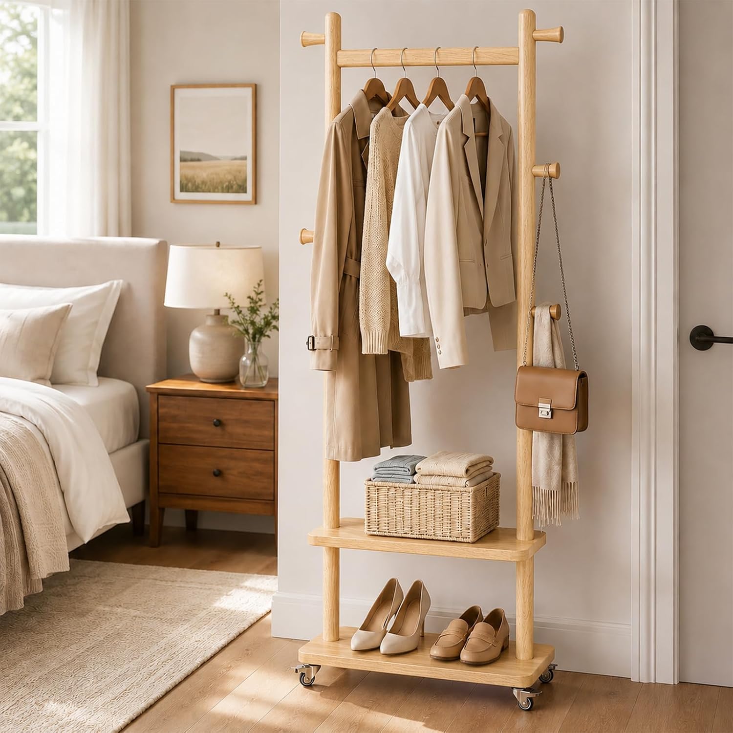 Taitiy Coat Rack Freestanding Solid Situation — WeirdThingsToBuy weird find