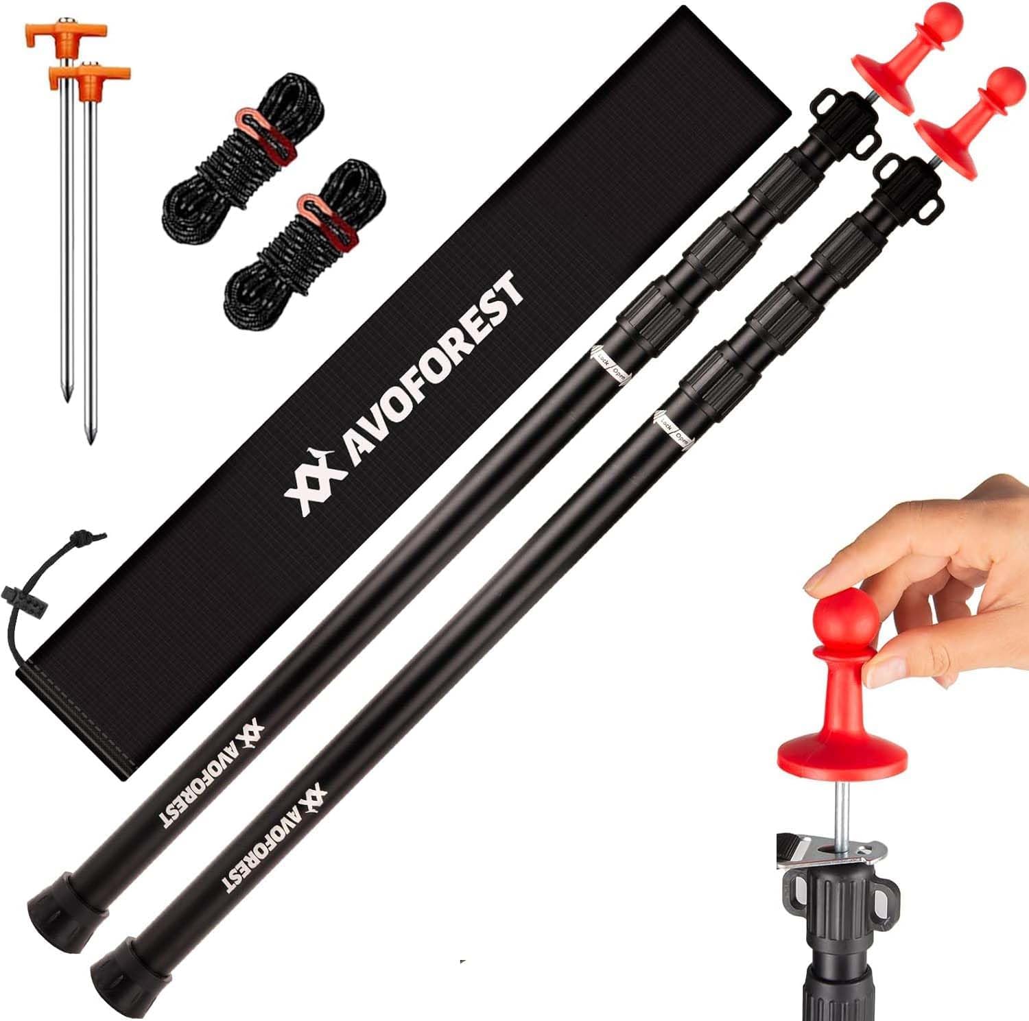 Tarp Poles Heavy Duty Adjustable Energy — WeirdThingsToBuy weird find