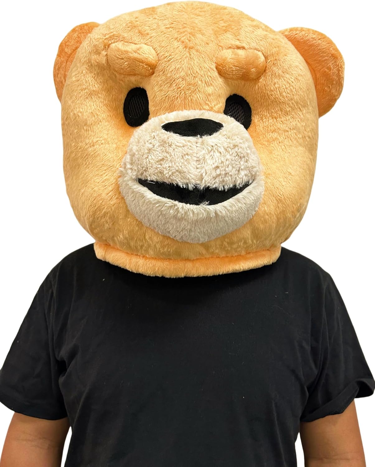 Teddy Bear Mascot Head Costume Energy — WeirdThingsToBuy weird find