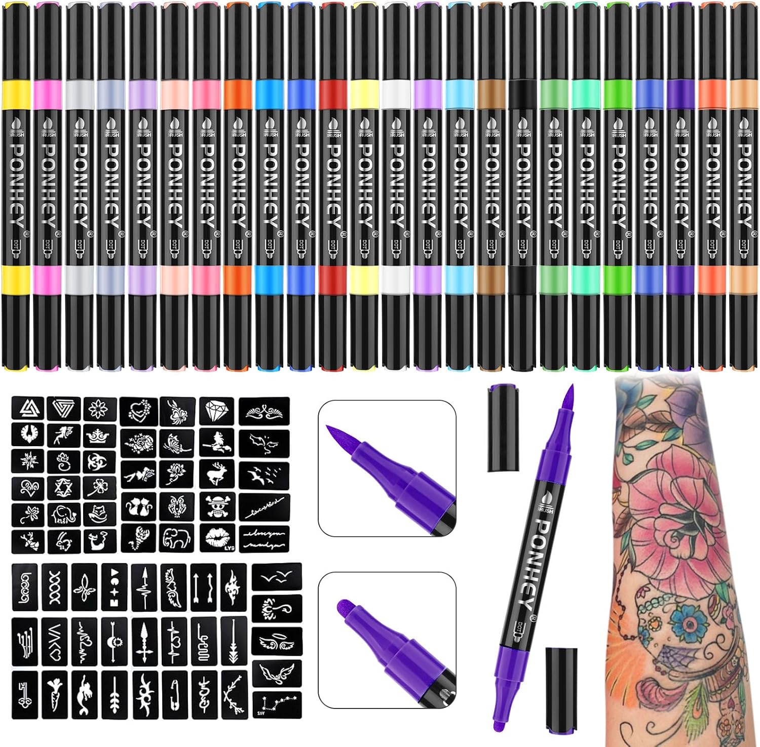 Temporary Tattoo Markers Skin 24 Situation — WeirdThingsToBuy weird find