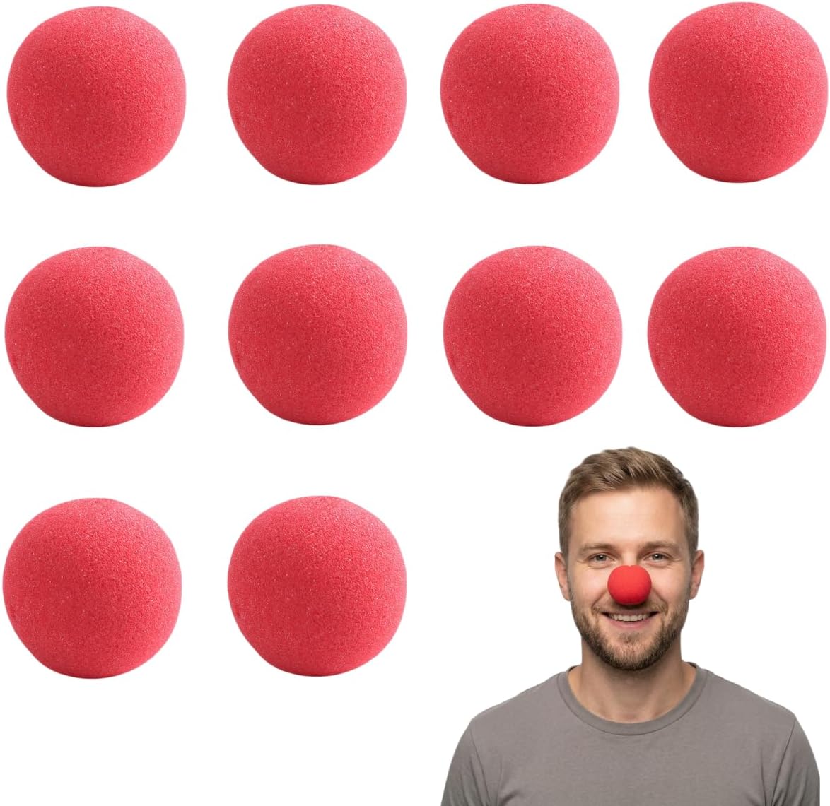 The 10pcs Red Clown Nose Soft — WeirdThingsToBuy weird find