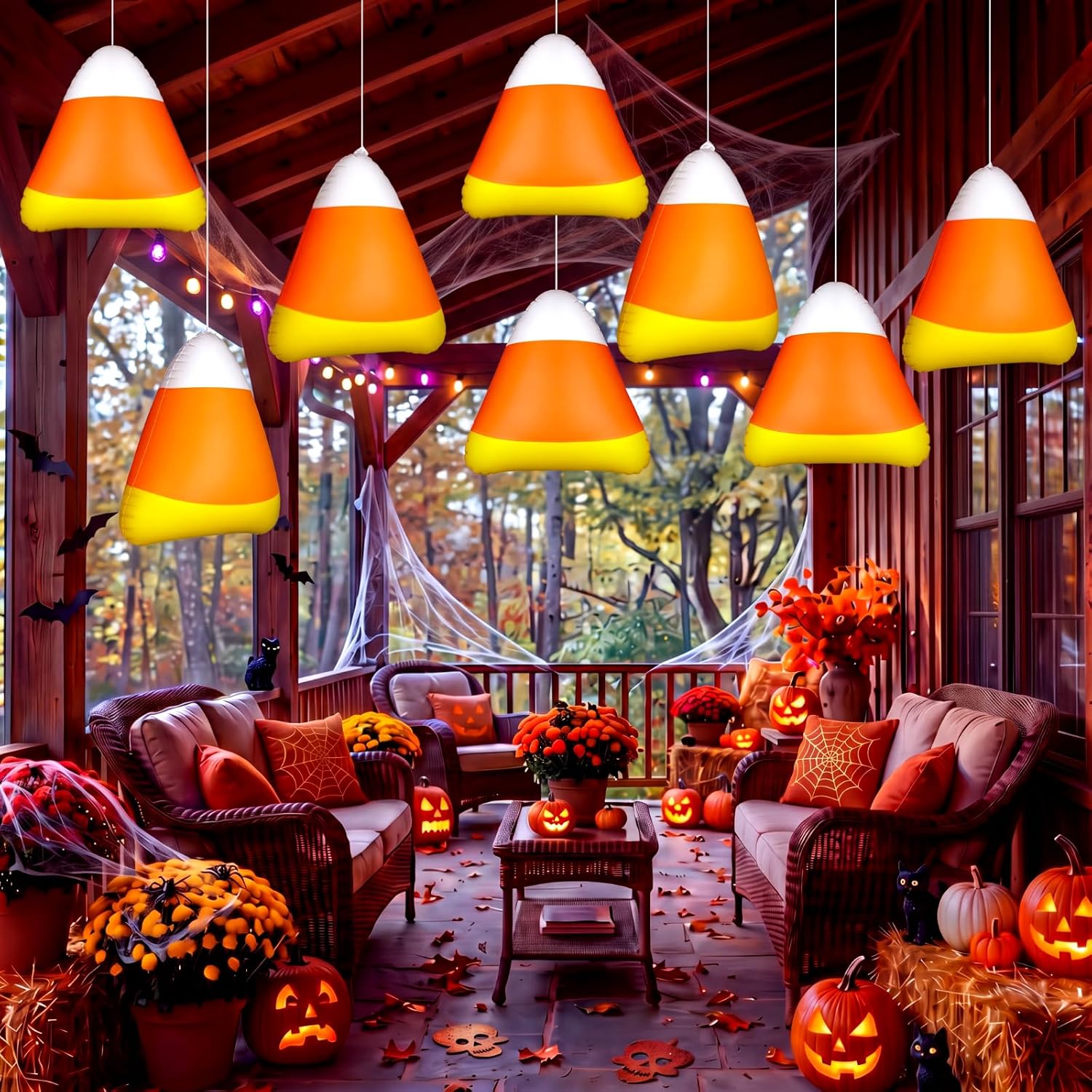 The 12 12'' Inflatable Candy Corn — WeirdThingsToBuy weird find