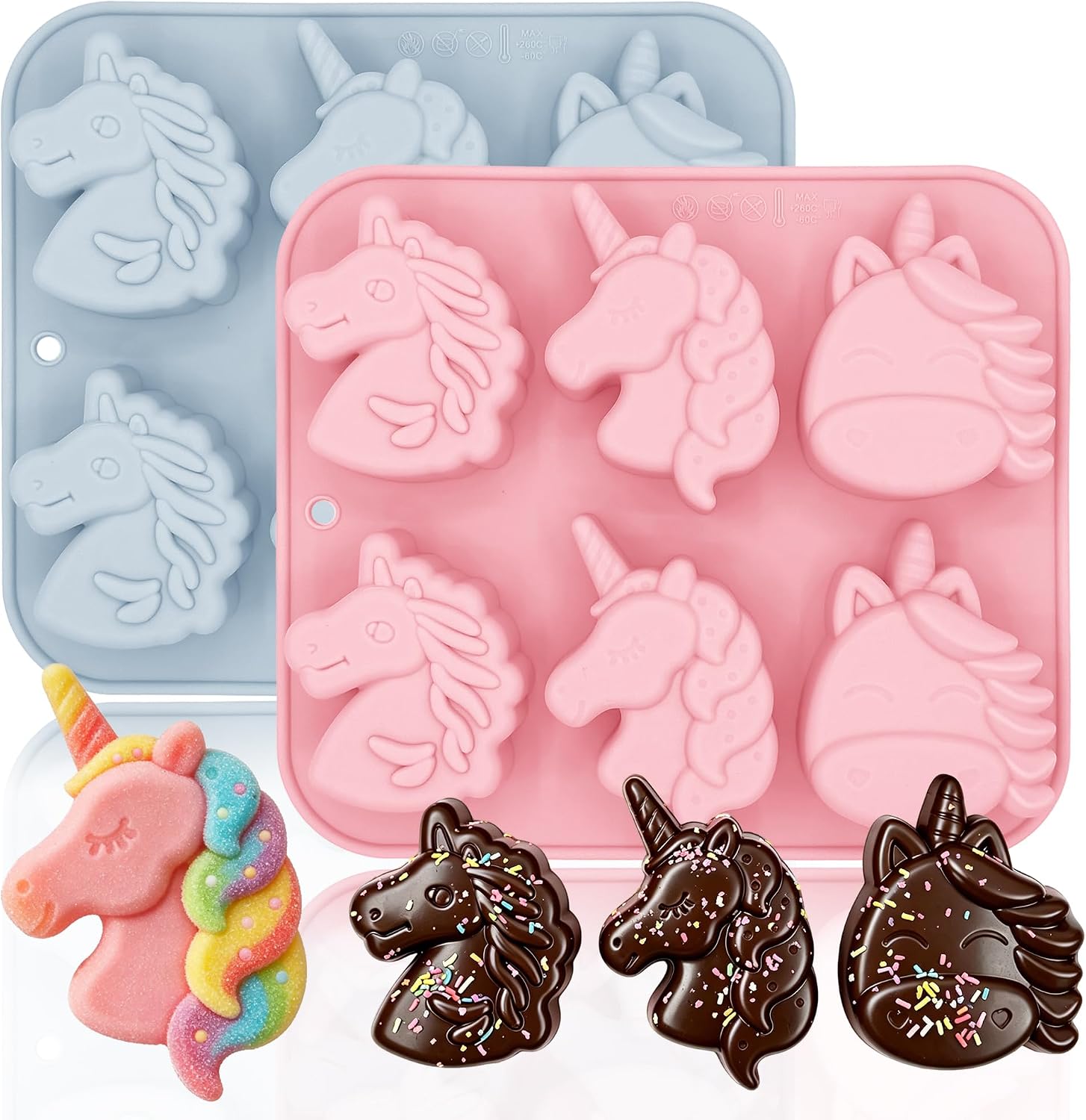 The 2 Pack Unicorn Silicone Molds — WeirdThingsToBuy weird find