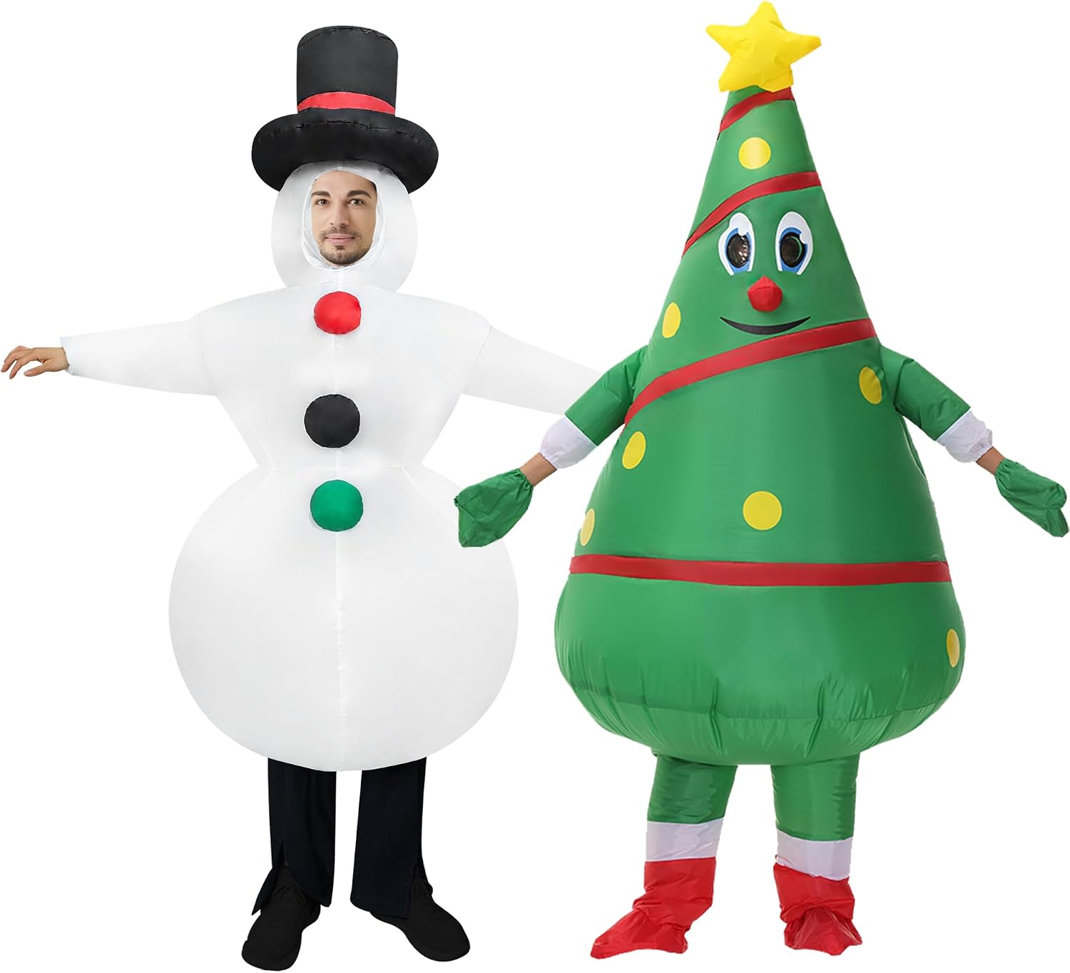 The 2 Packs Inflatable Costume Snowman — WeirdThingsToBuy weird find
