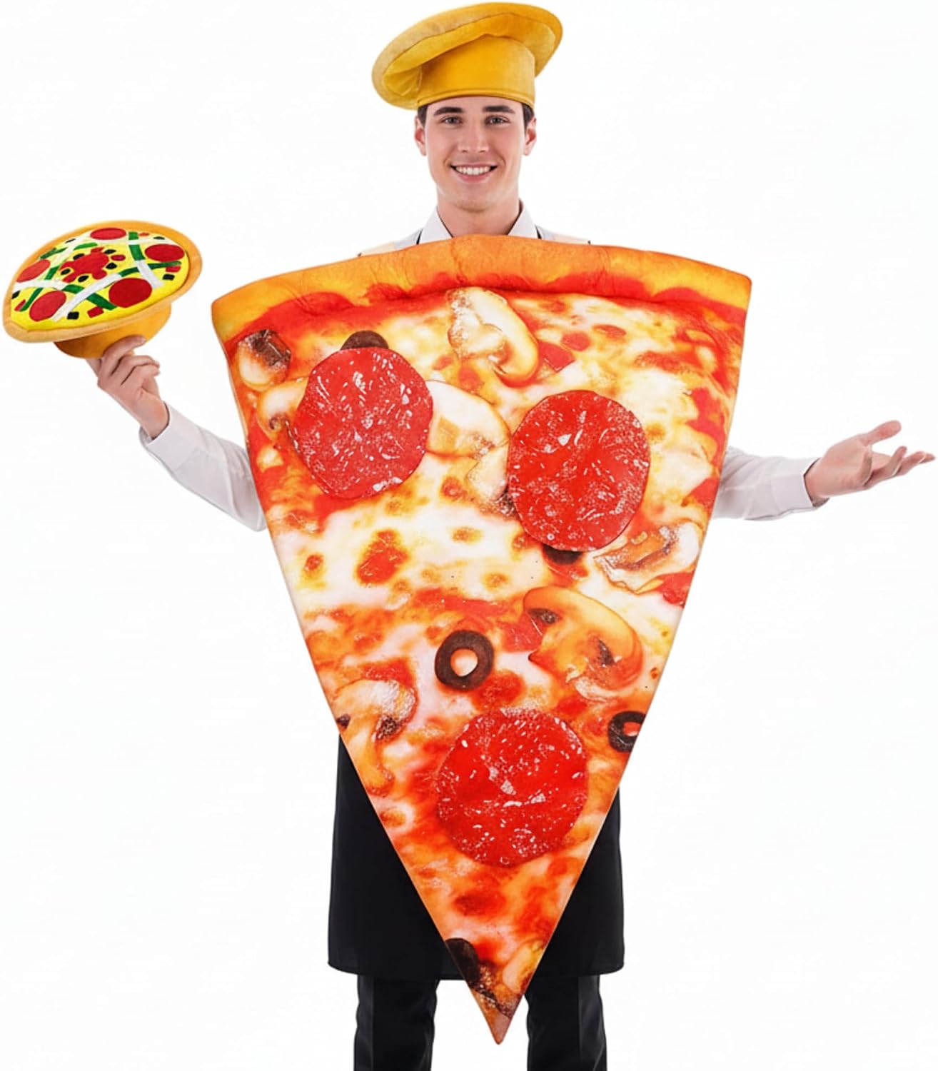 The 2 Pizza Costume Hat Pepperoni — WeirdThingsToBuy weird find