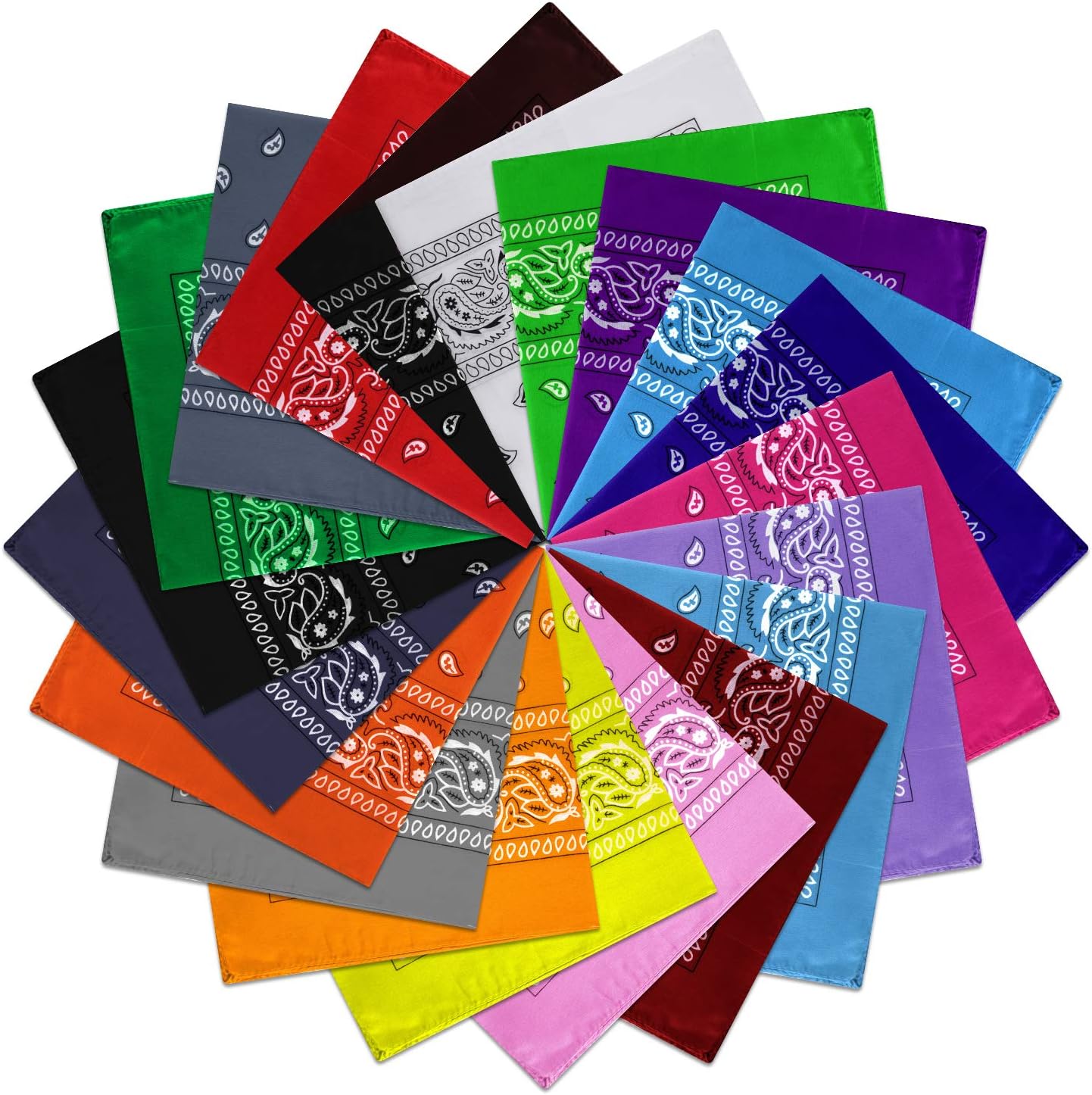 The 20pcs Paisley Bandanas Assorted Cowboy — WeirdThingsToBuy weird find