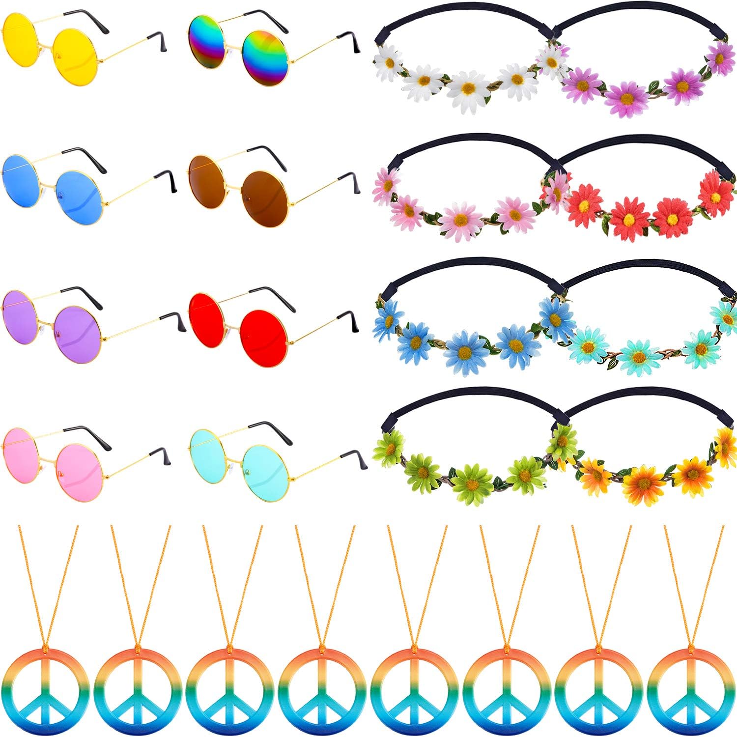 The 24 Hippie Costume Accessories Set — WeirdThingsToBuy weird find