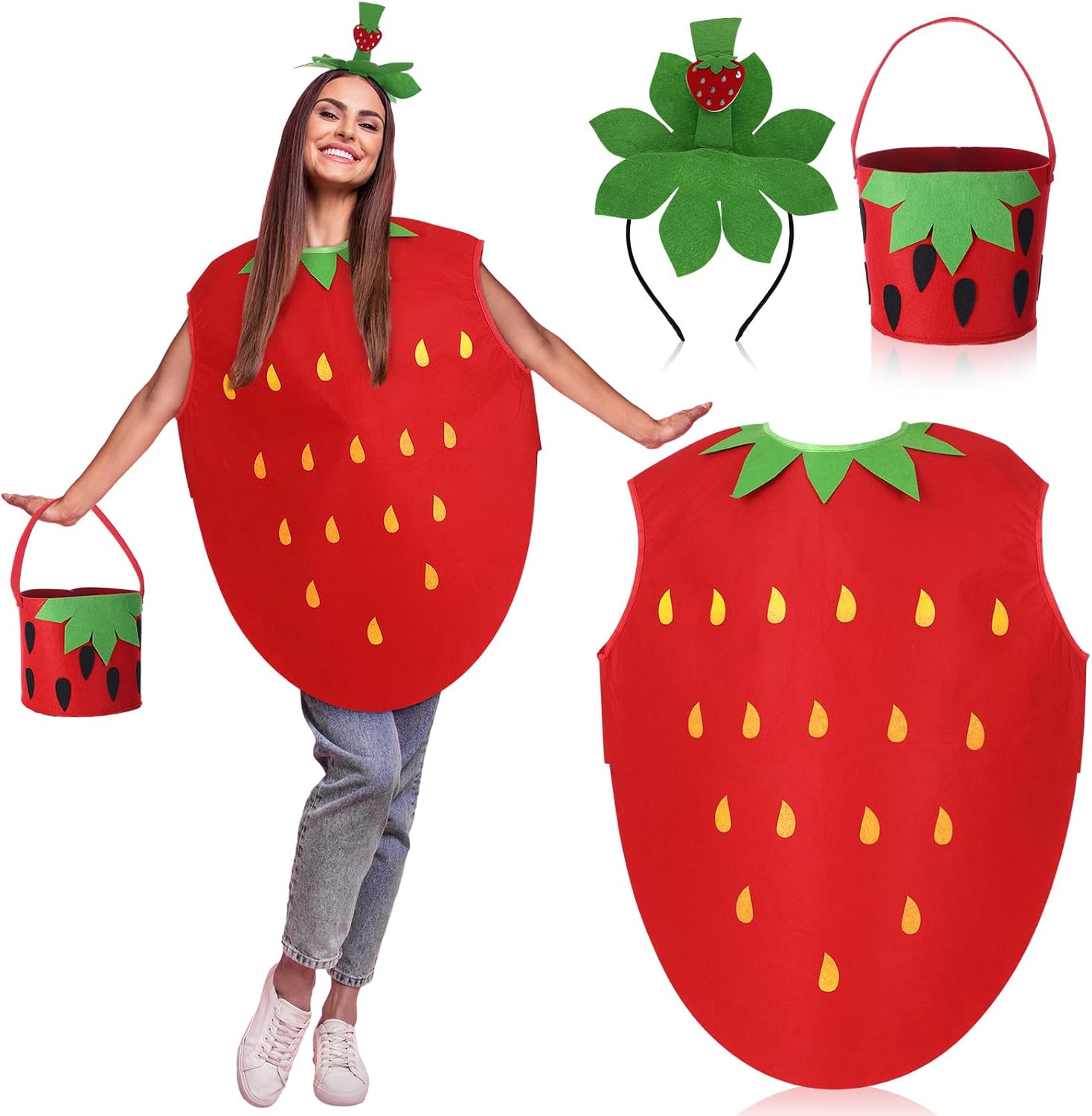 The 3 Halloween Strawberry Costume Women — WeirdThingsToBuy weird find