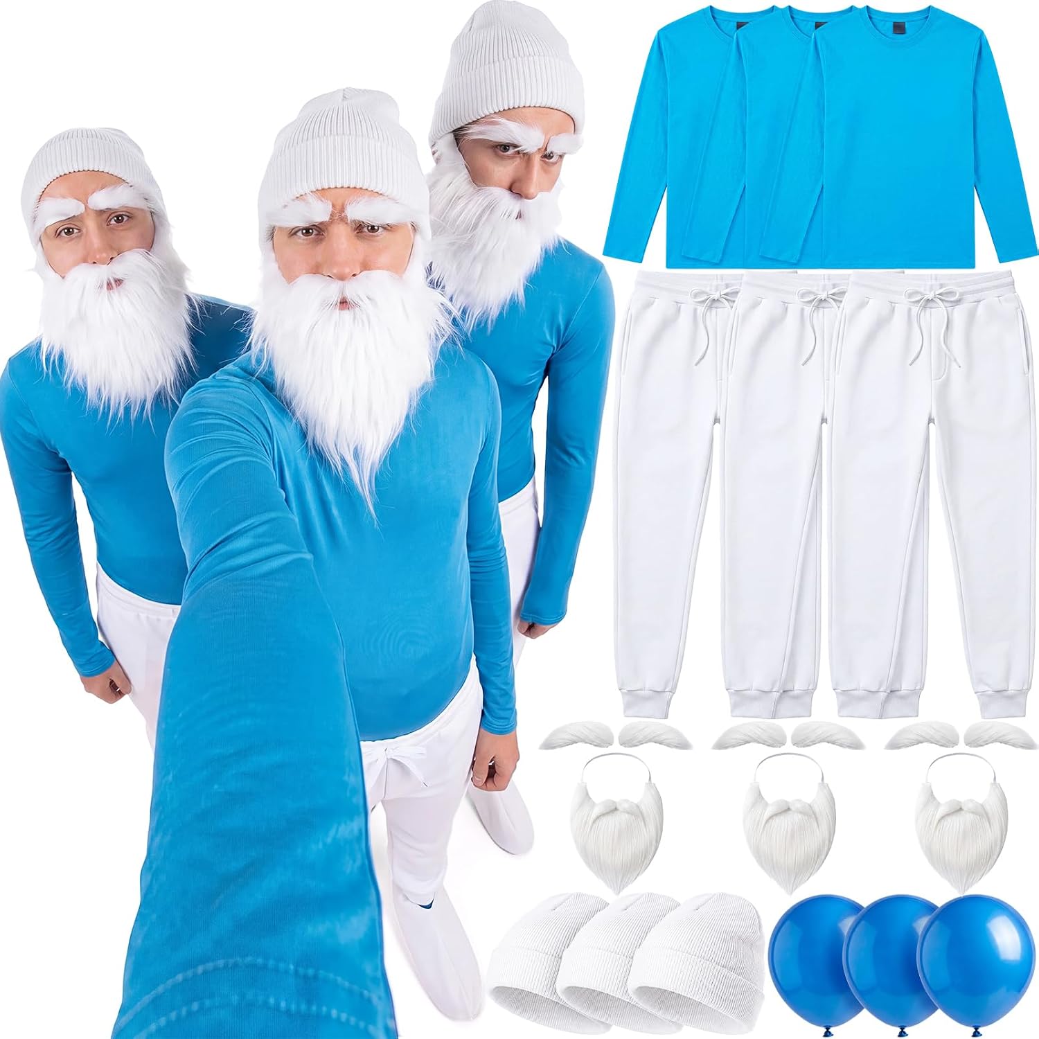 The 3 Set Adult Blue Costume — WeirdThingsToBuy weird find