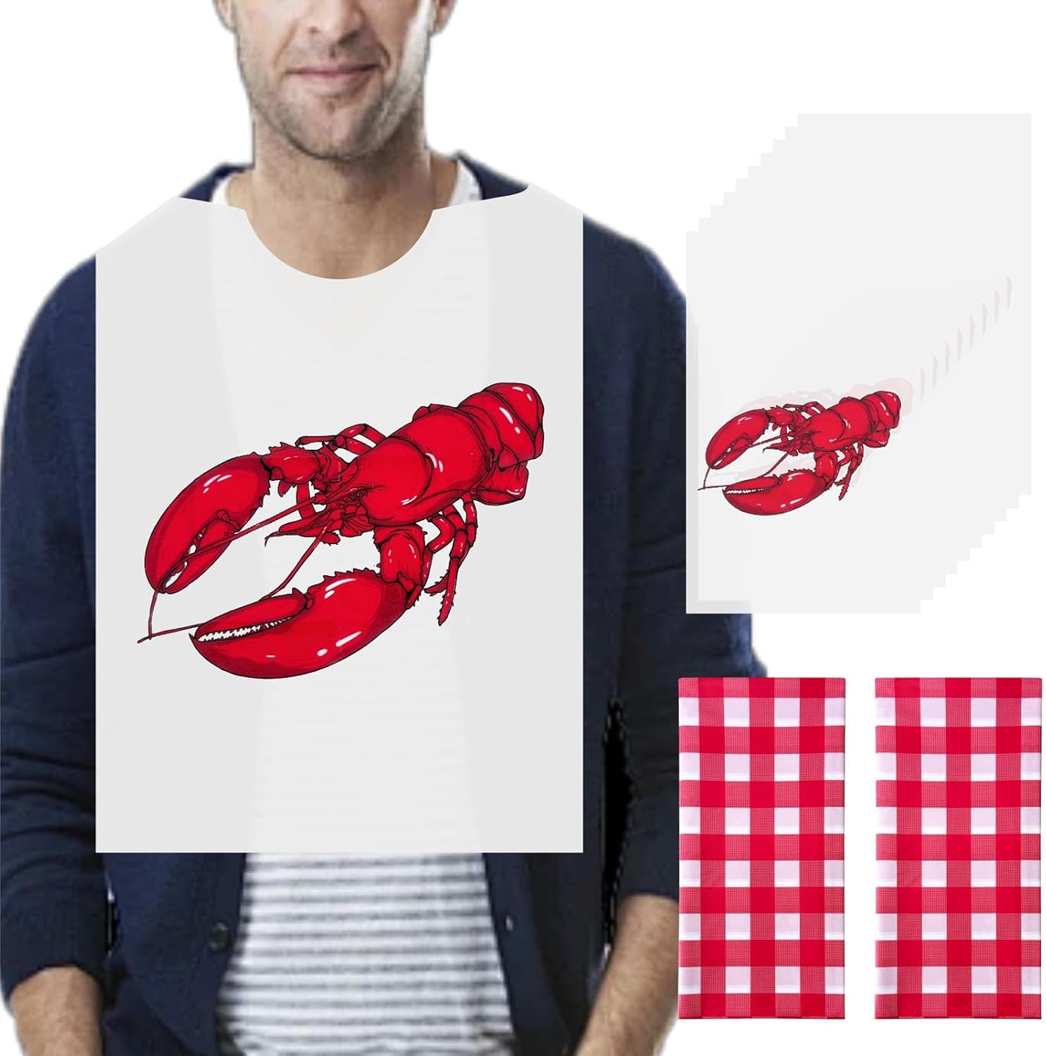 The 30 Lobster Bibs Tablecloths Seafood — WeirdThingsToBuy weird find