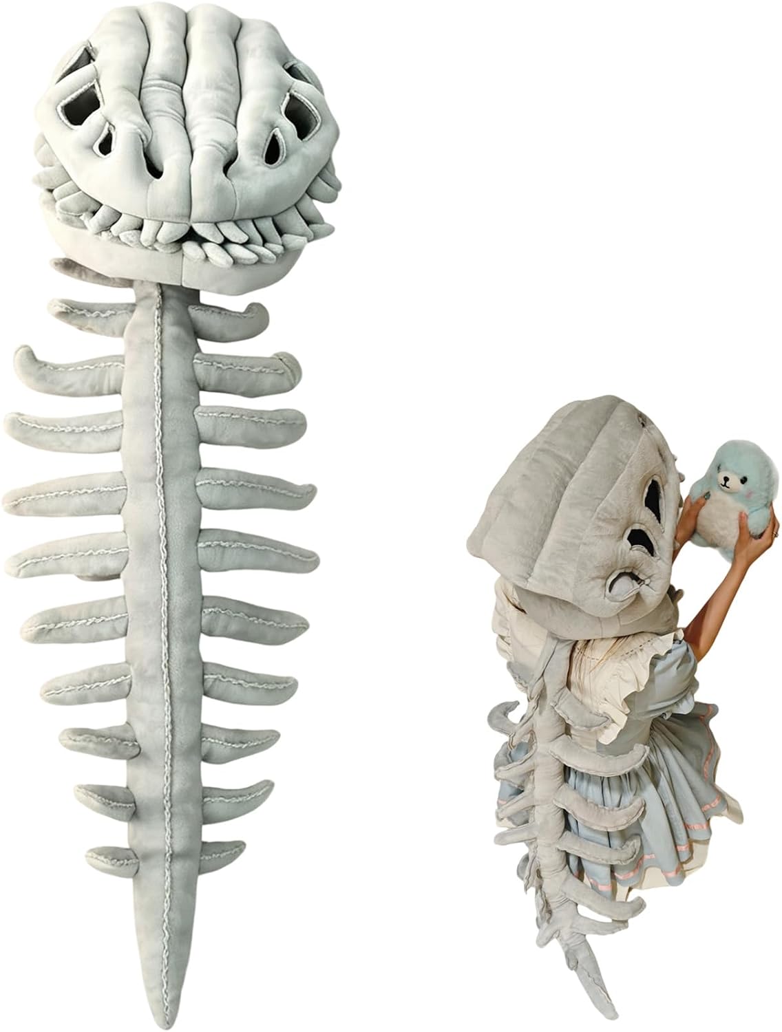 The 3d Dinosaur Skeleton Costume Grey — WeirdThingsToBuy weird find