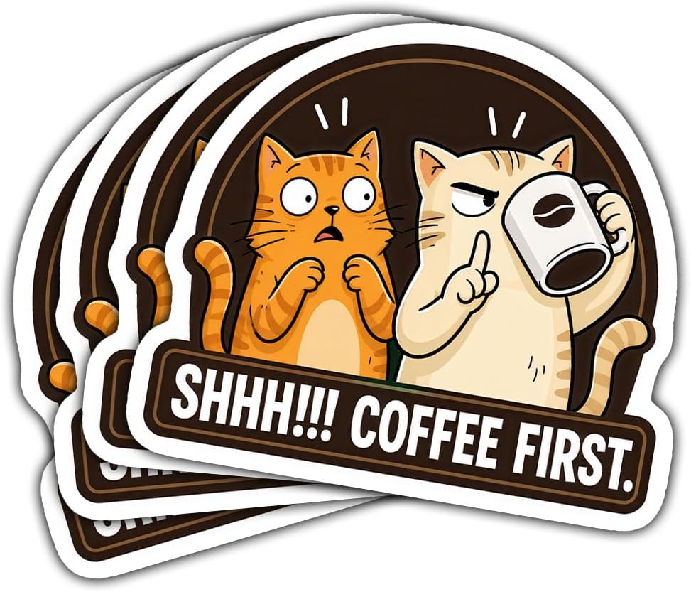 The 3inch 4pcs Funny Cat Stickers — WeirdThingsToBuy weird find