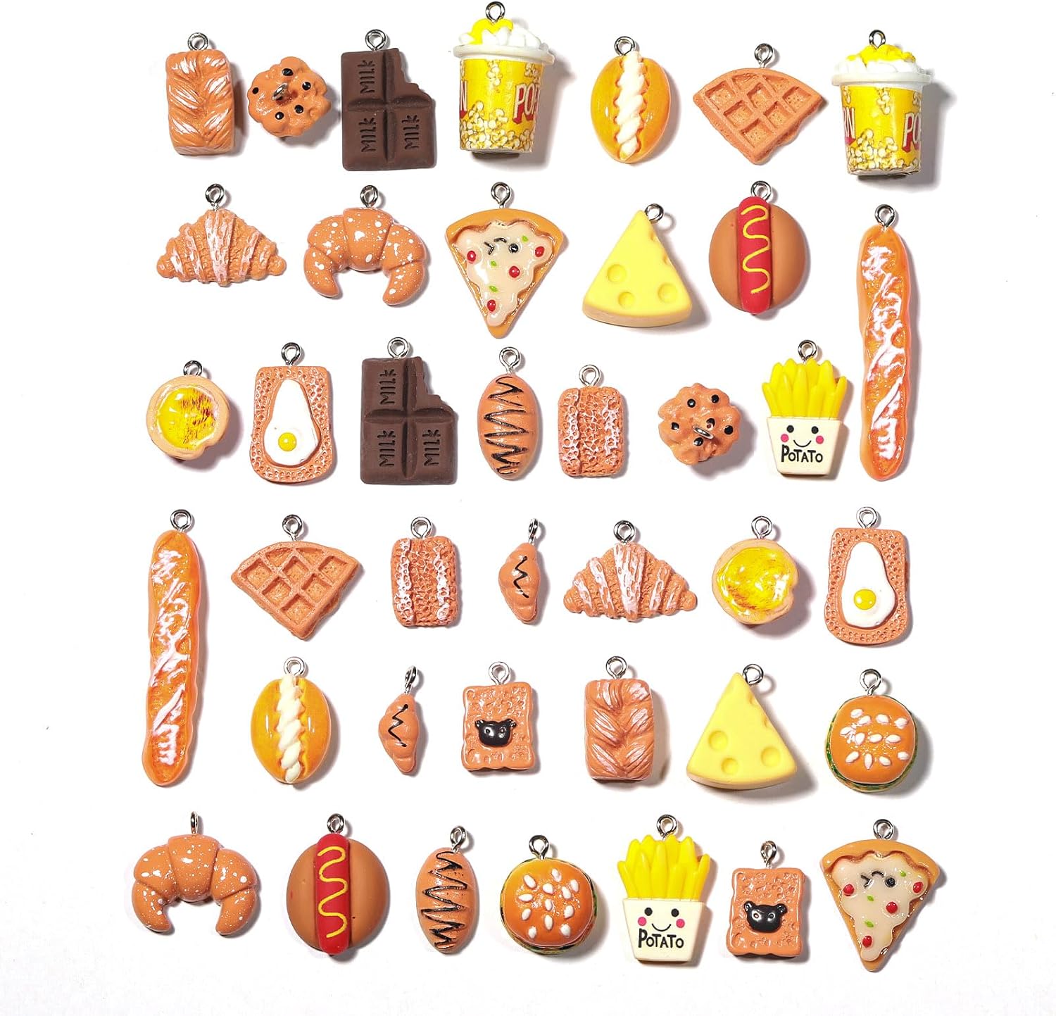 The 40pcs 20pairs Food Charms Jewelry — WeirdThingsToBuy weird find