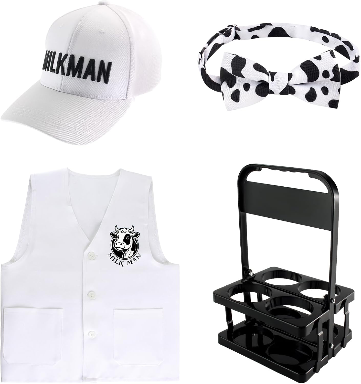The 4pcs Kids 50s White Milkman — WeirdThingsToBuy weird find
