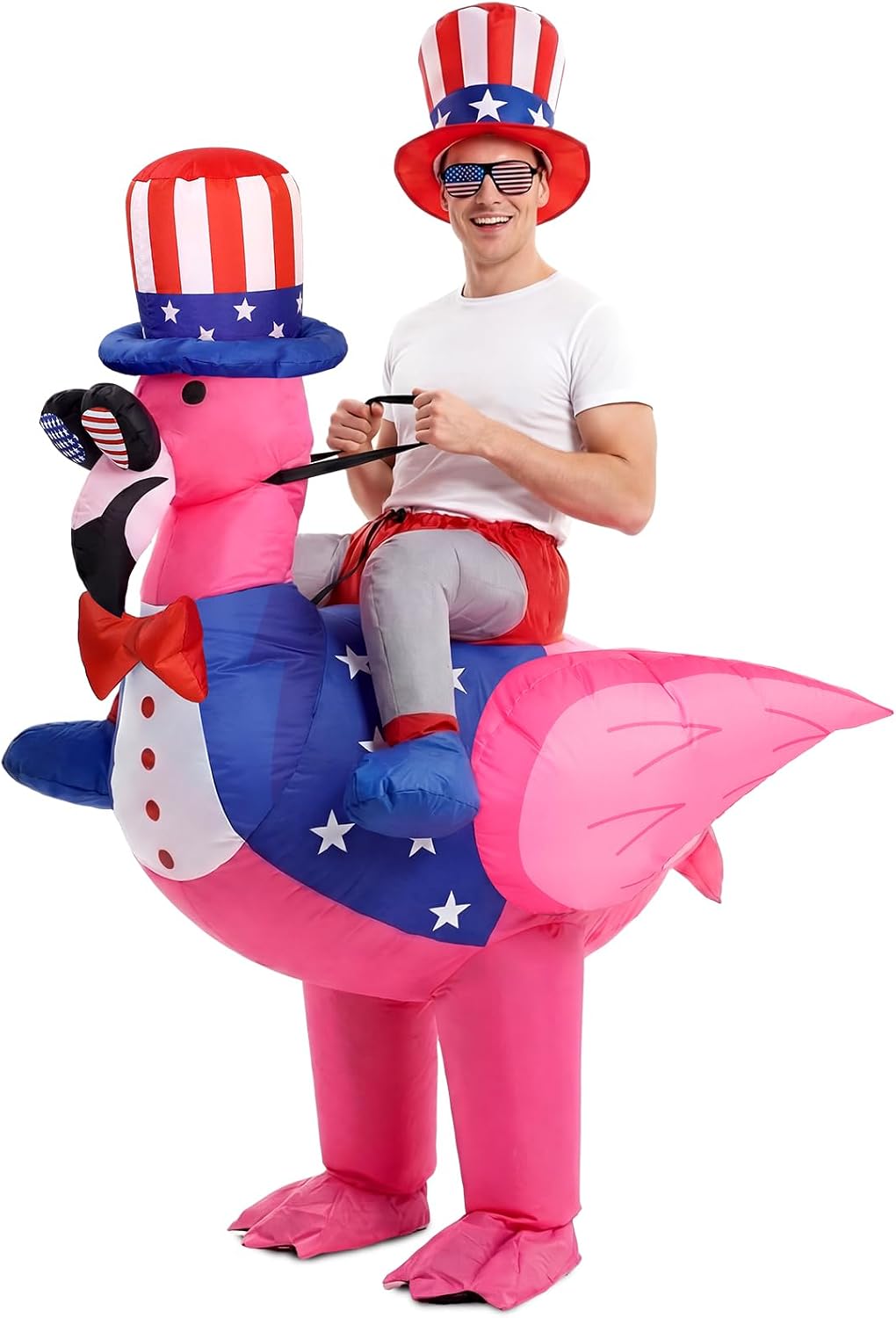 The 4th of July Inflatable Flamingo — WeirdThingsToBuy weird find