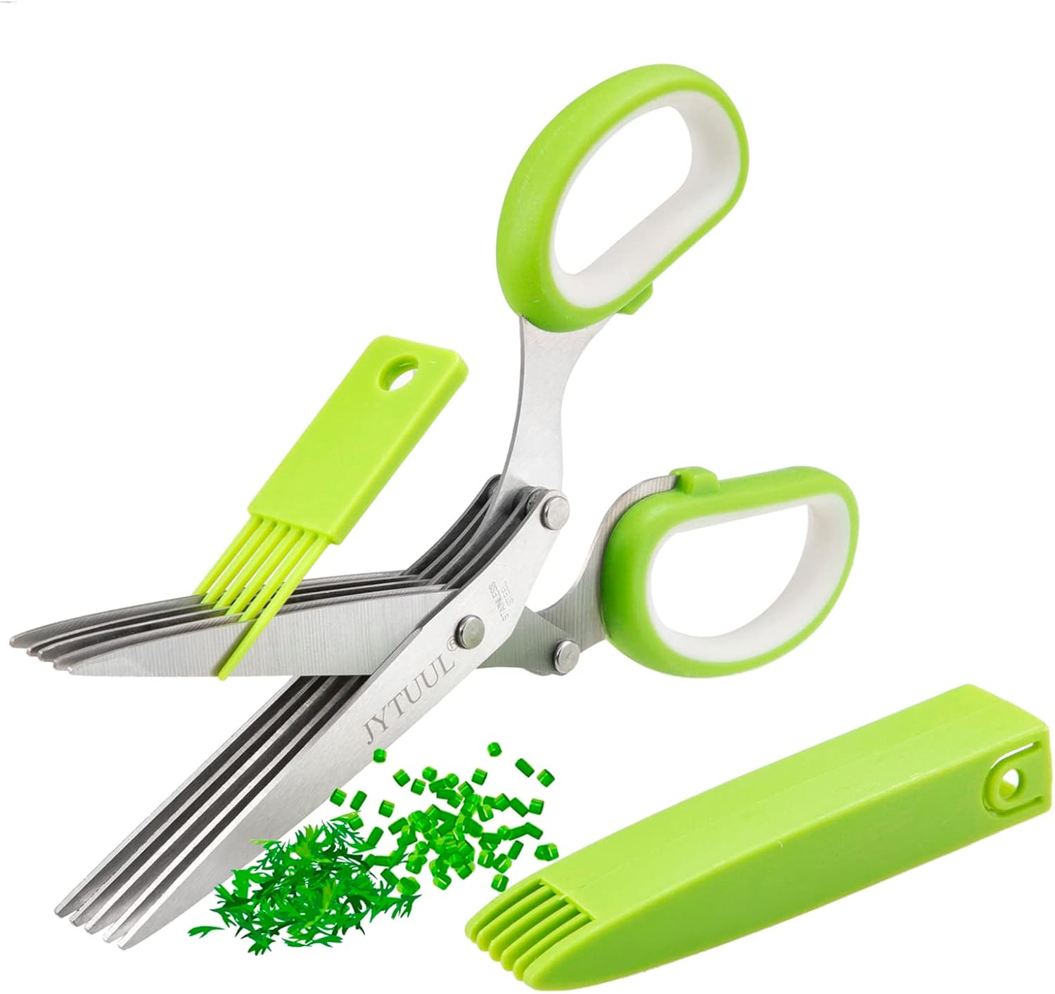 The 5 Blades Herb Scissors Stainless — WeirdThingsToBuy weird find