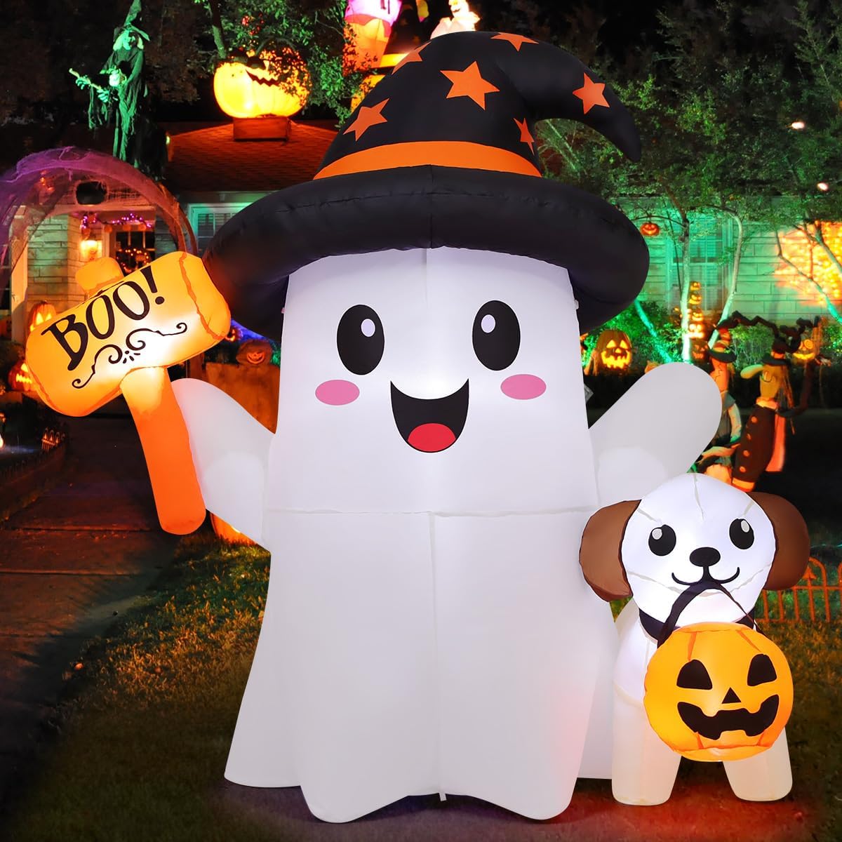 The 5 ft Halloween Inflatables Ghost — WeirdThingsToBuy weird find