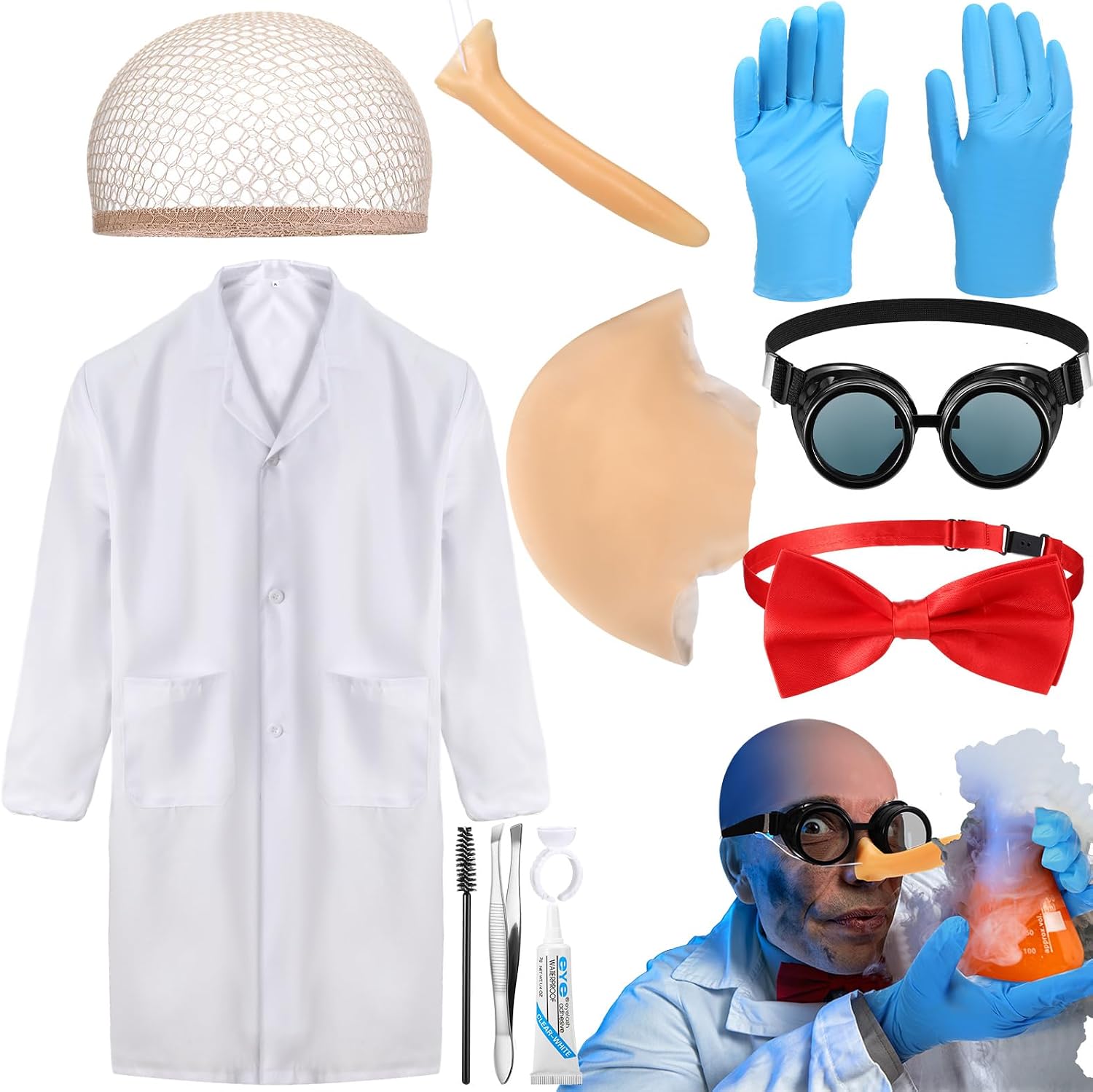 The 6 Mad Scientist Costume Set — WeirdThingsToBuy weird find