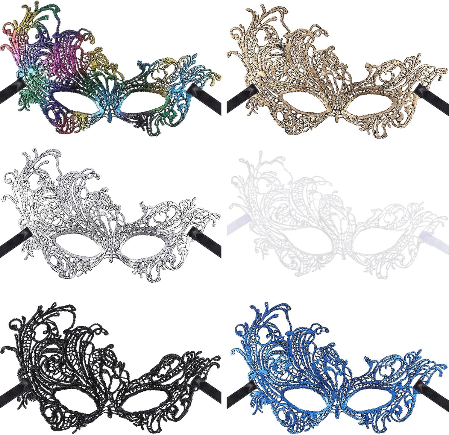 The 6 Masquerade Masks Women Lace — WeirdThingsToBuy weird find