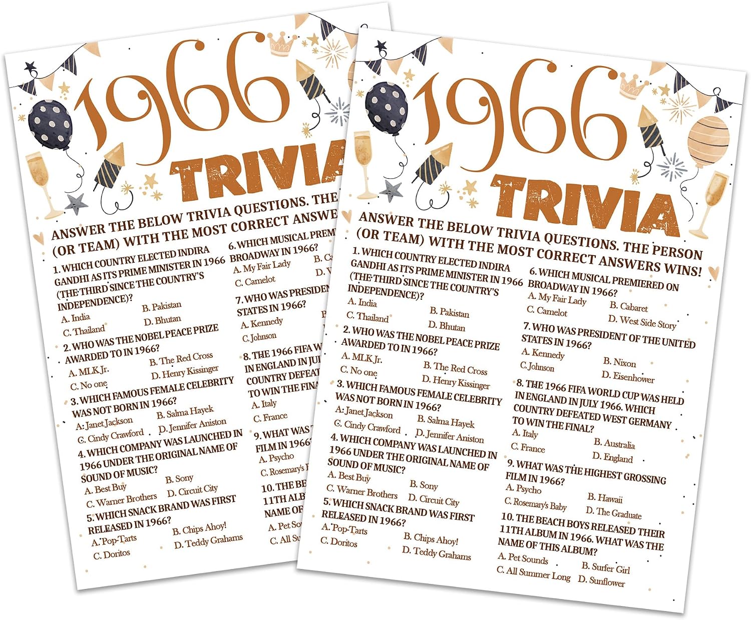 The 60th Birthday Party Games Fun — WeirdThingsToBuy weird find